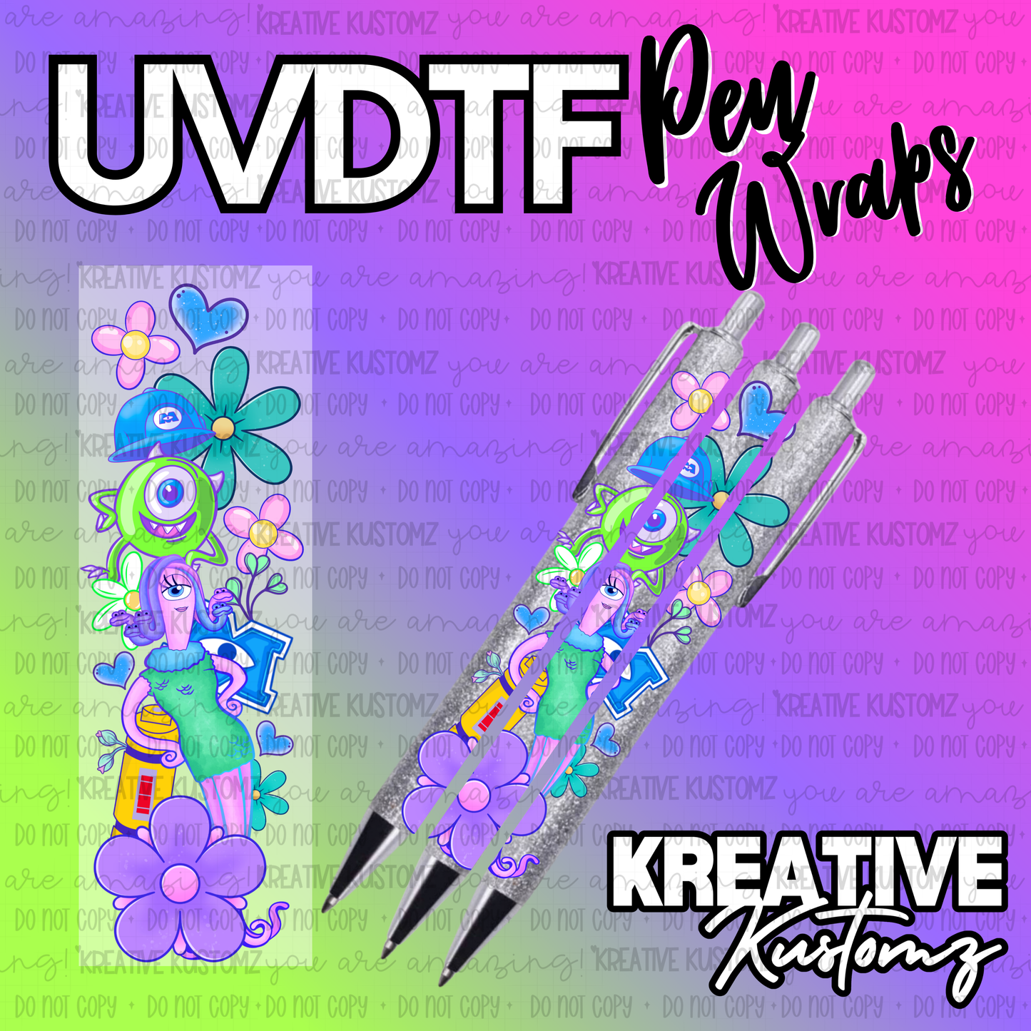 | UV DTF Pen Wrap Decal