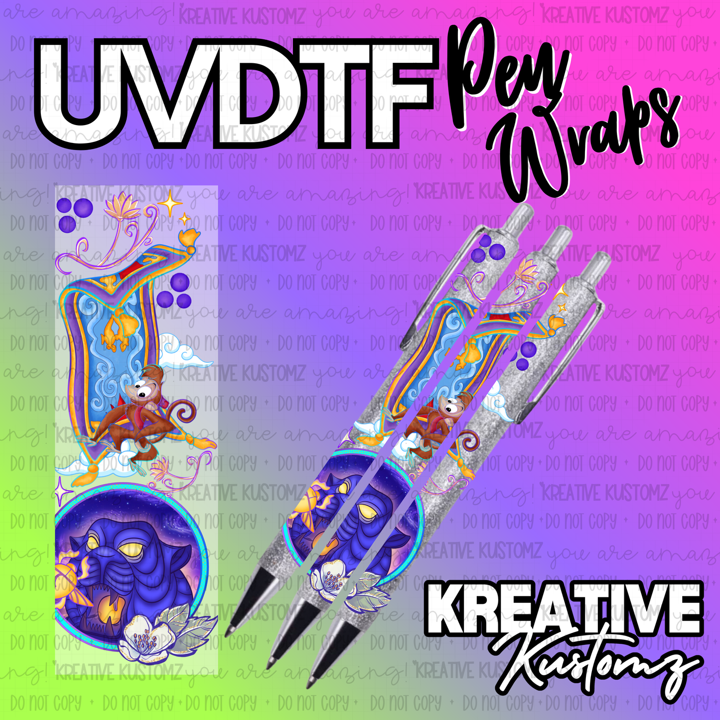 | UV DTF Pen Wrap Decal