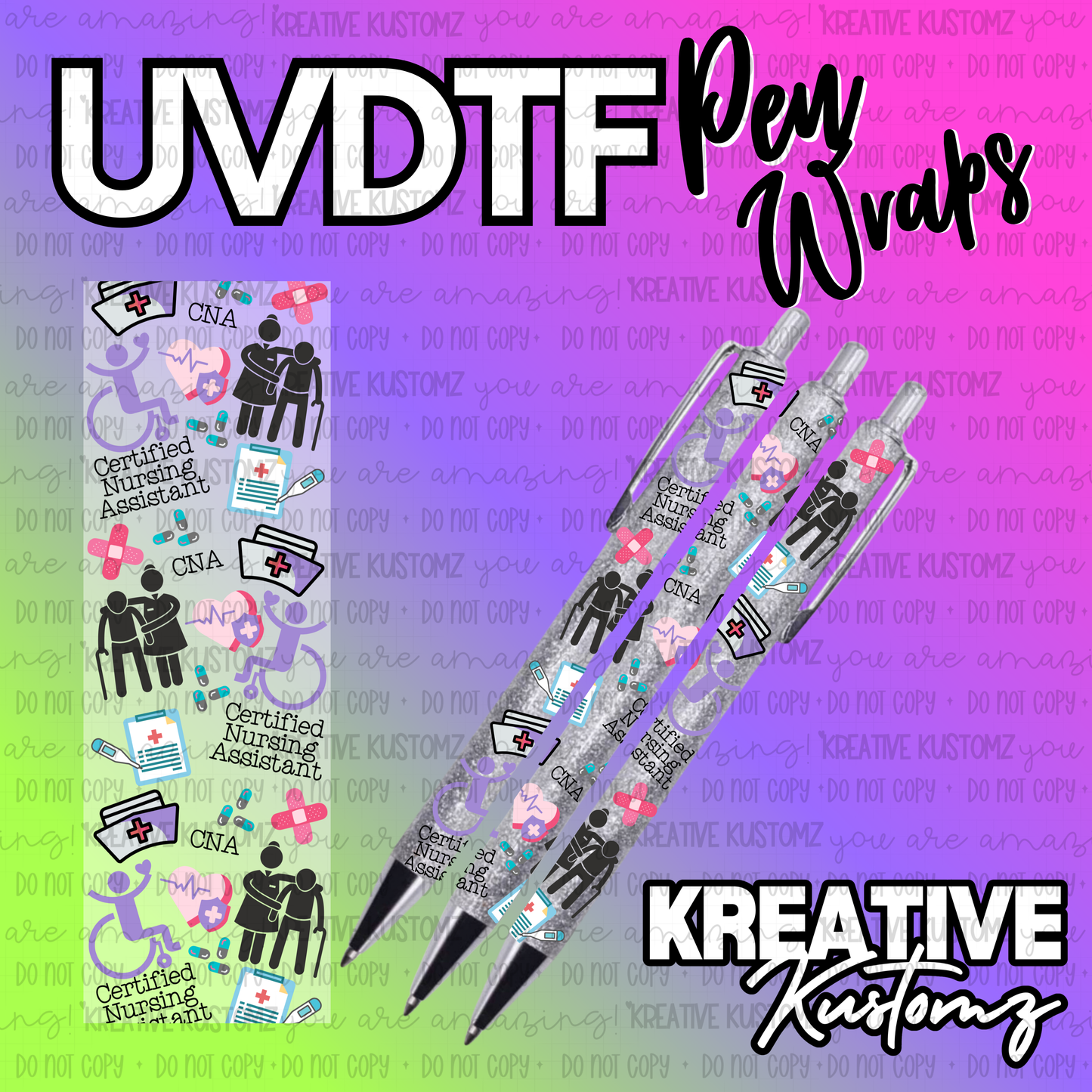 | UV DTF Pen Wrap Decal