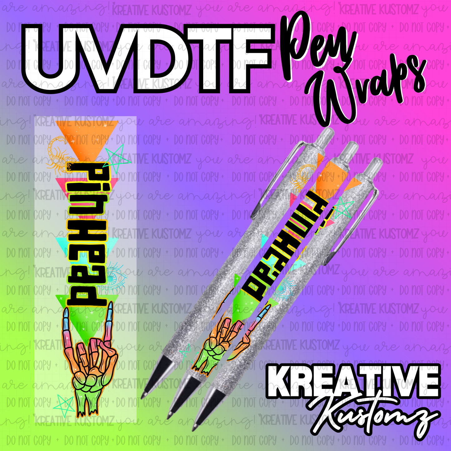 | UV DTF Pen Wrap Decal