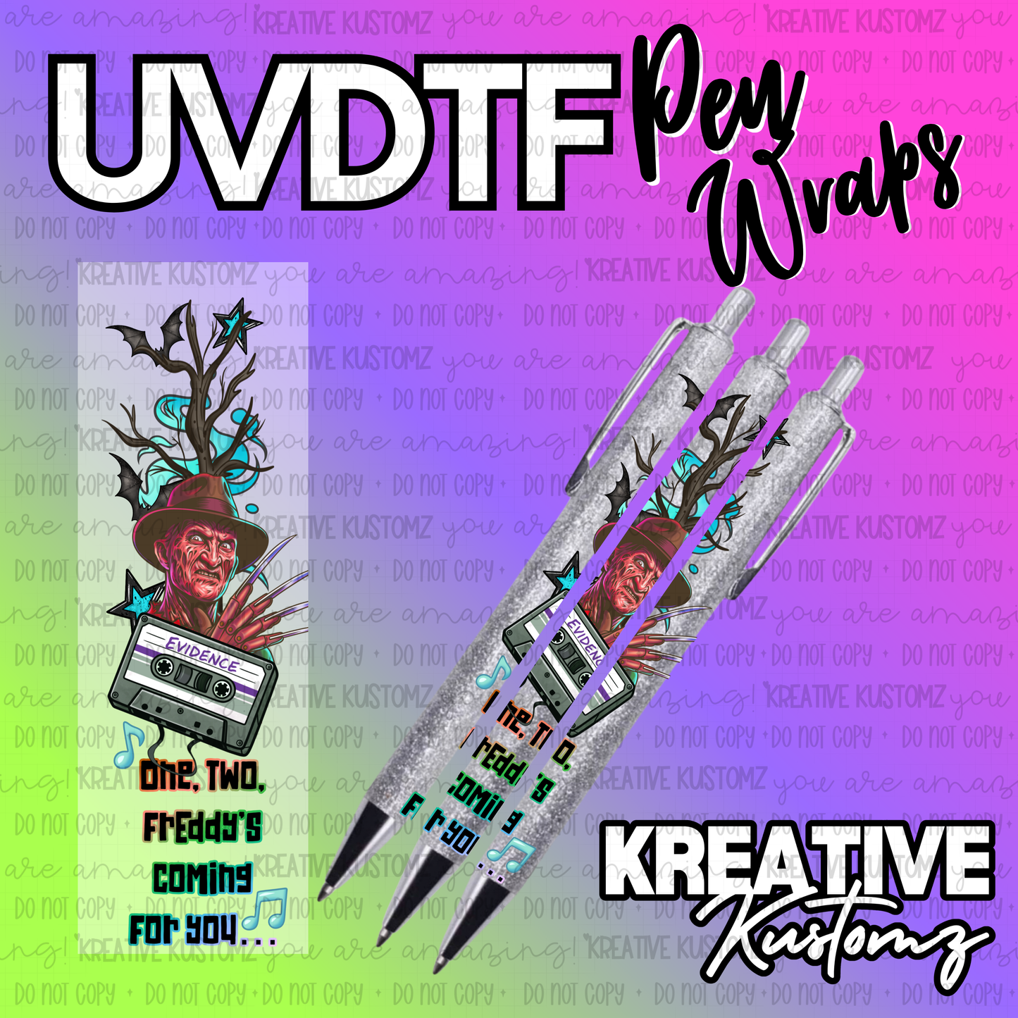 | UV DTF Pen Wrap Decal