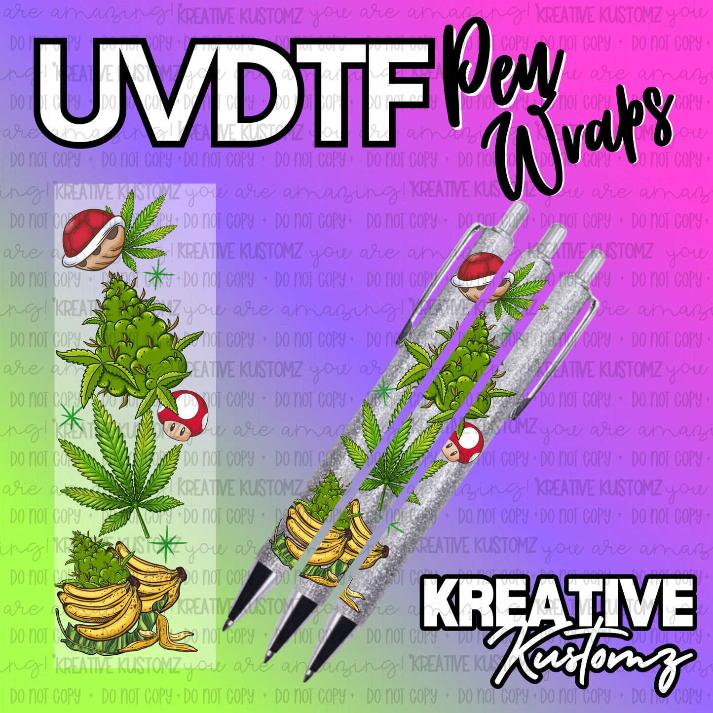 | UV DTF Pen Wrap Decal