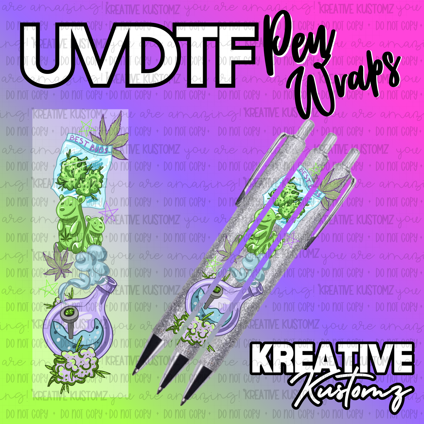 | UV DTF Pen Wrap Decal