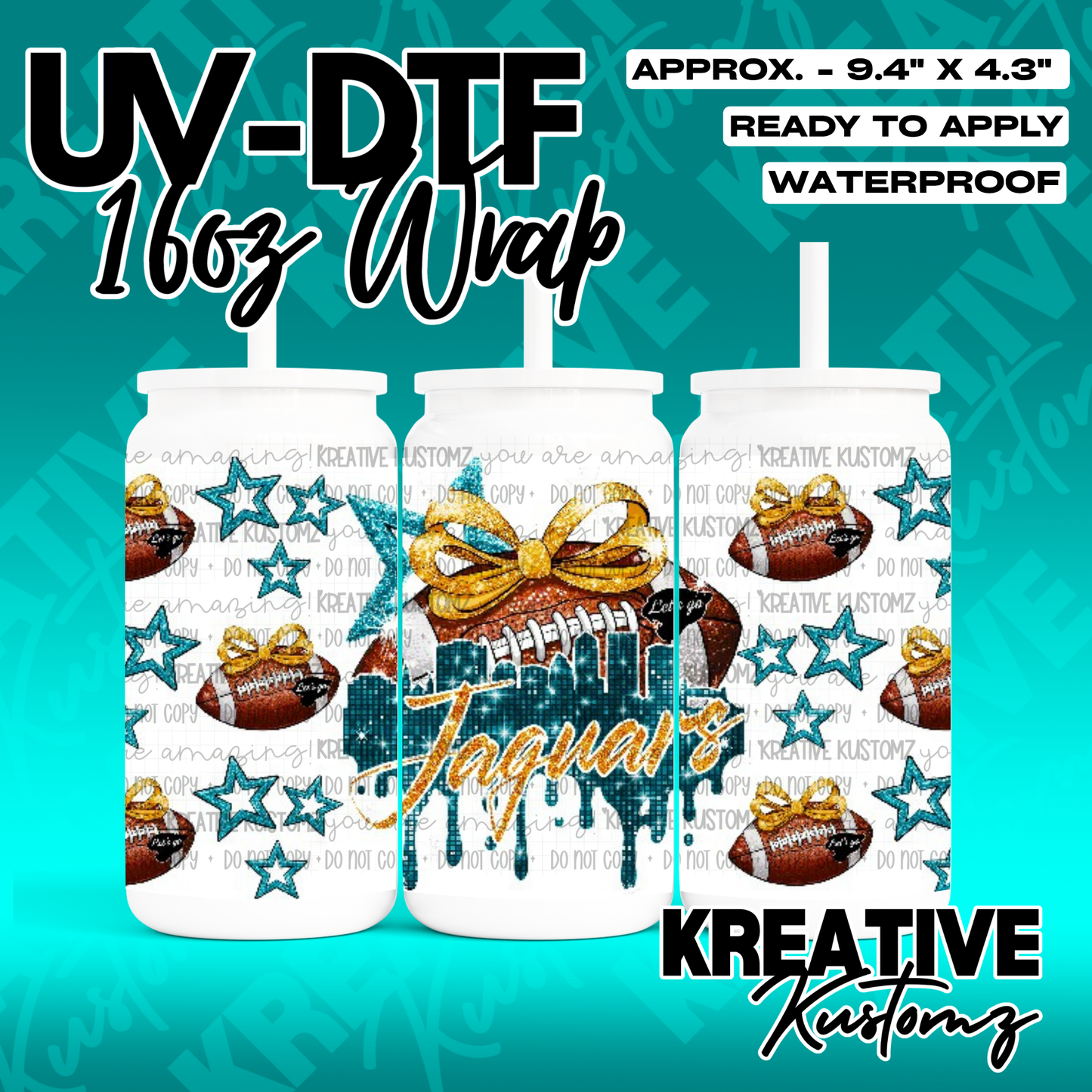 RTS | UV DTF Cup Wrap for 16oz Libbey Glass