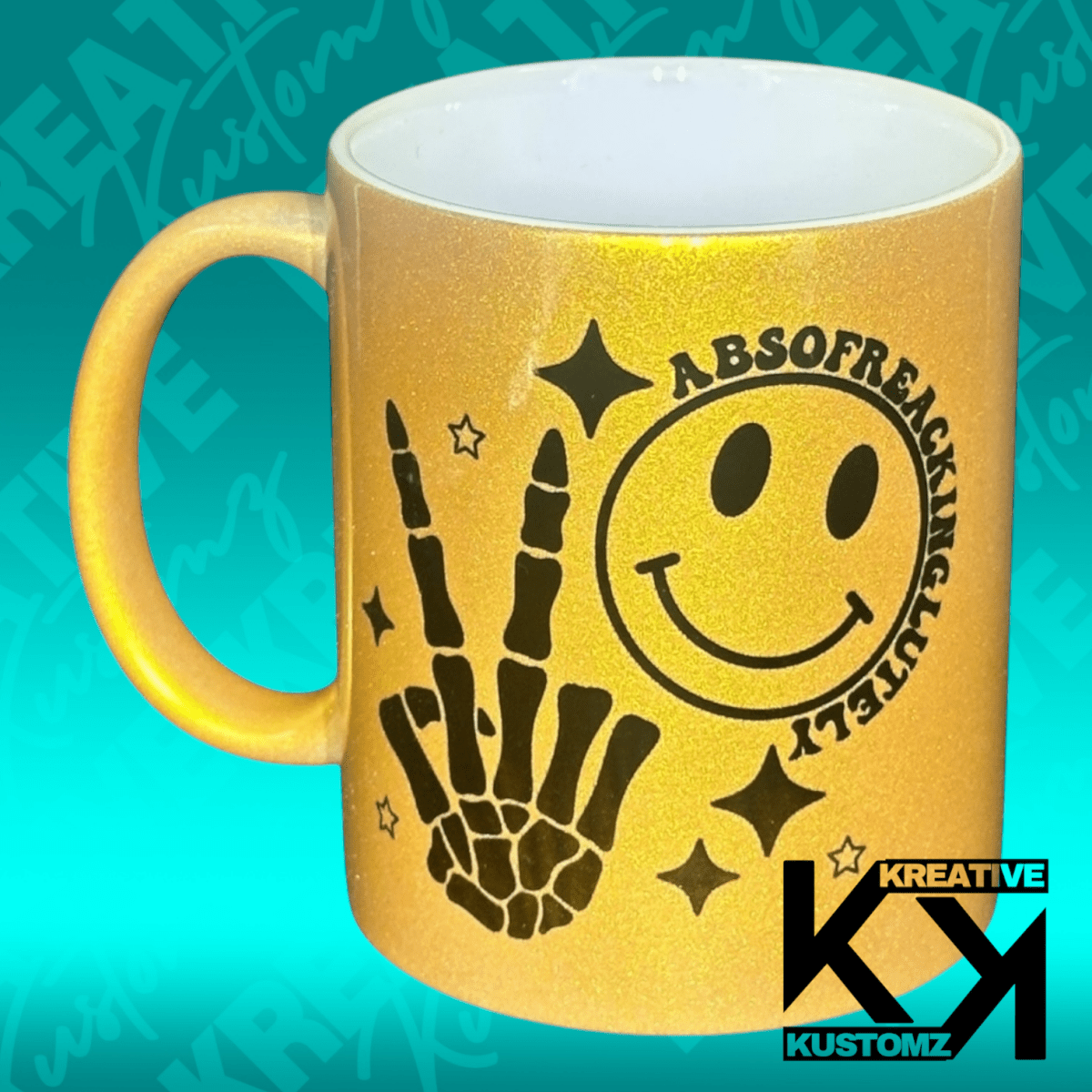 Absofreakinglutely 11oz Mug - Gold - Kreative Kustomz