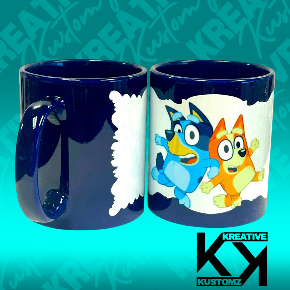 Bluey 11oz Mug - Blue - Kreative Kustomz