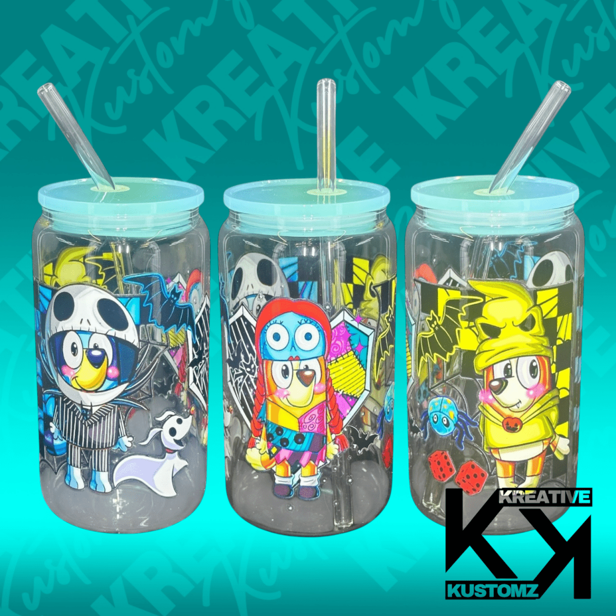 Bluey NBC Mashup Libbey - 16oz - Kreative Kustomz