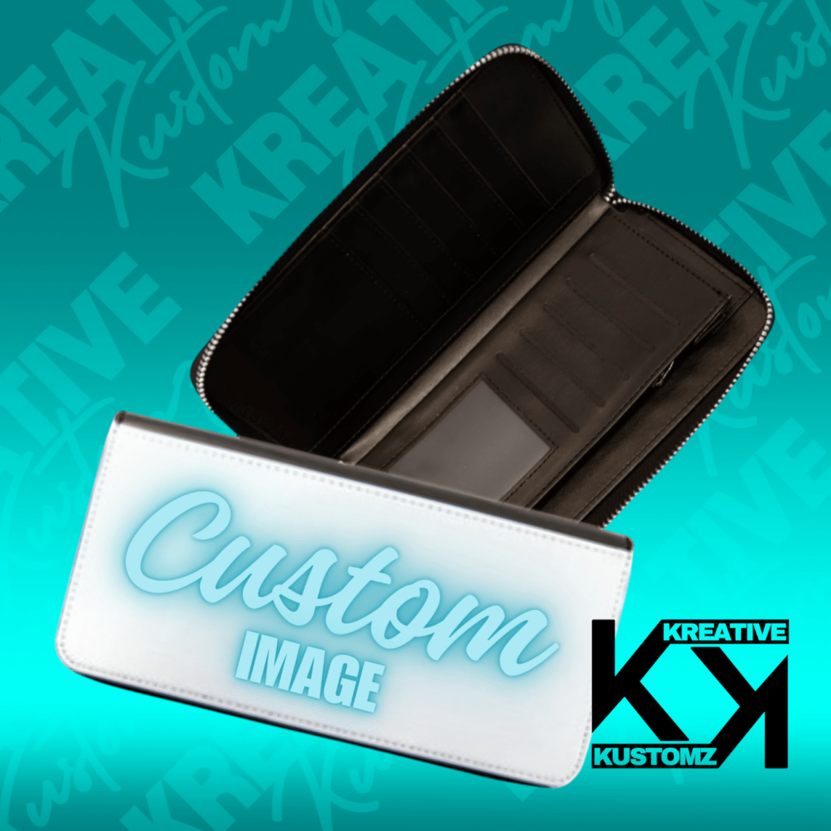 Custom Leather Ladies Wallet - Kreative Kustomz