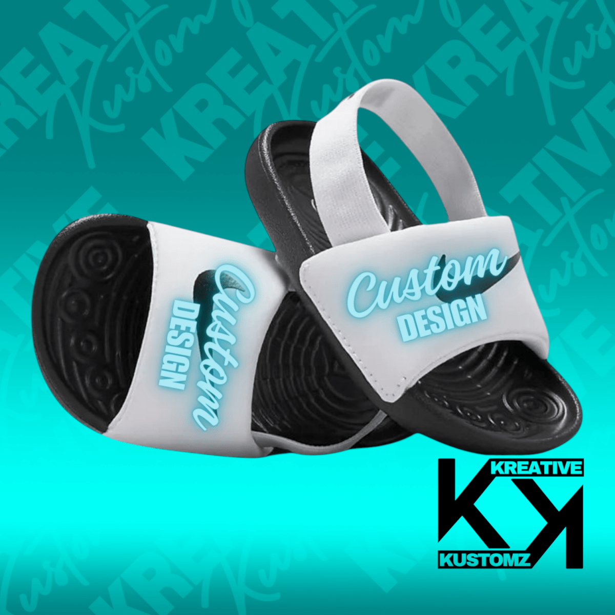 CUSTOM - Nike Slides - Kreative Kustomz