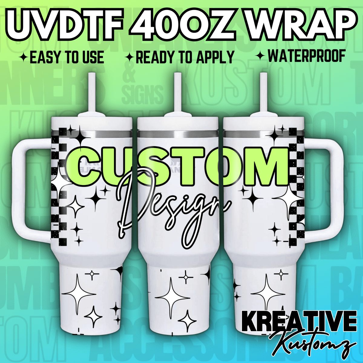Custom - UVDTF Wraps & Decals - Kreative Kustomz