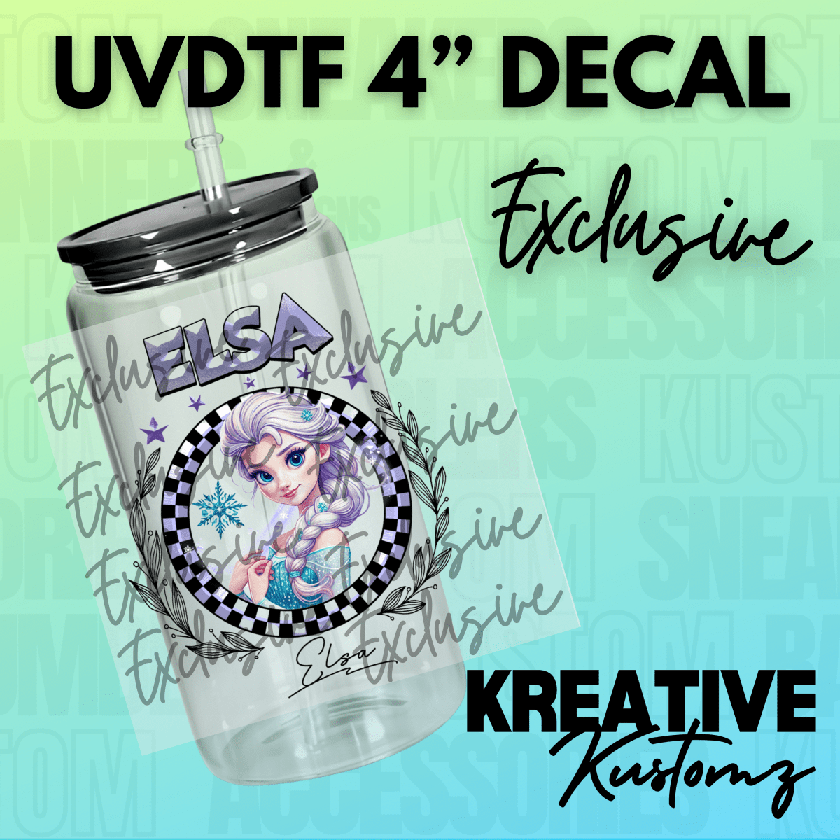 EXCLUSIVE Purple Princess Decal - Kreative Kustomz