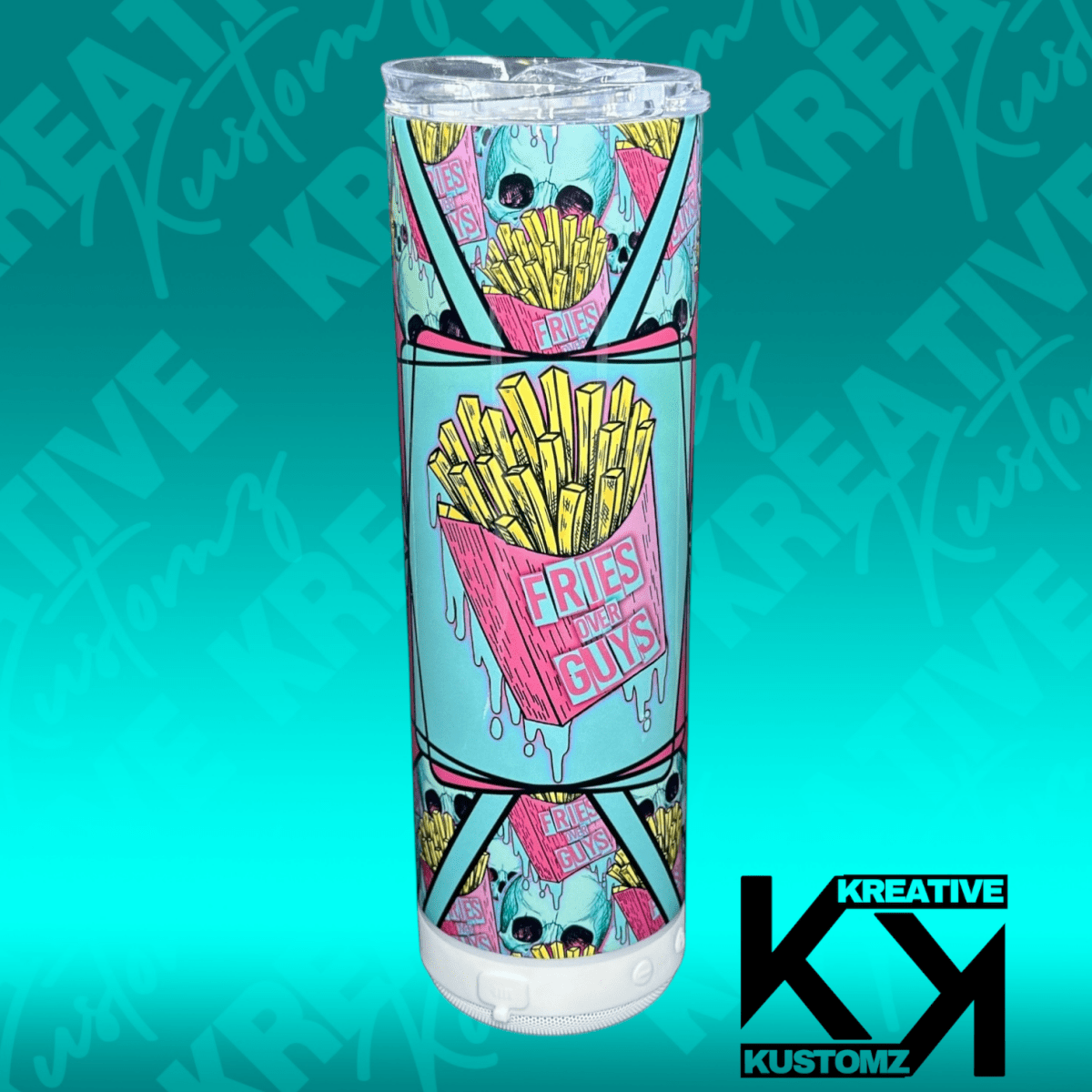 Fries Before Guys - 20oz Speaker Tumbler - Kreative Kustomz