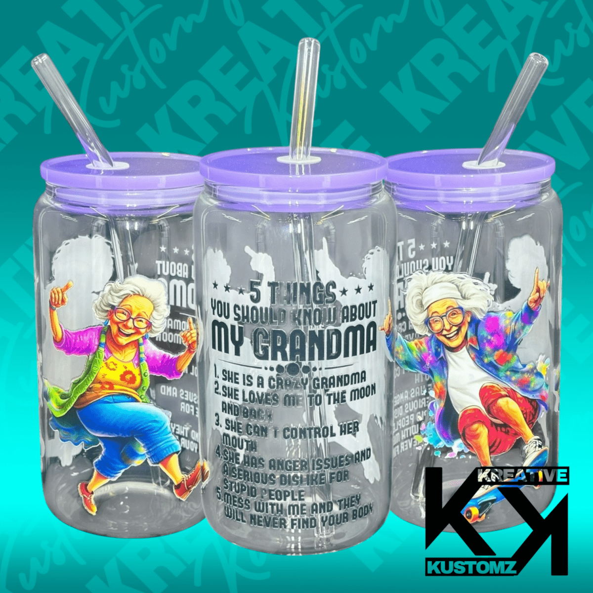 Funny Grandma Libbey - 16oz - Kreative Kustomz