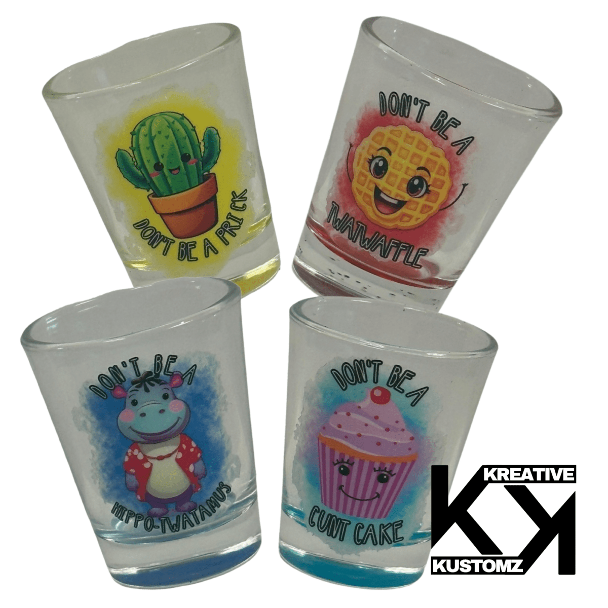 Funny Shot Glass Set - Kreative Kustomz