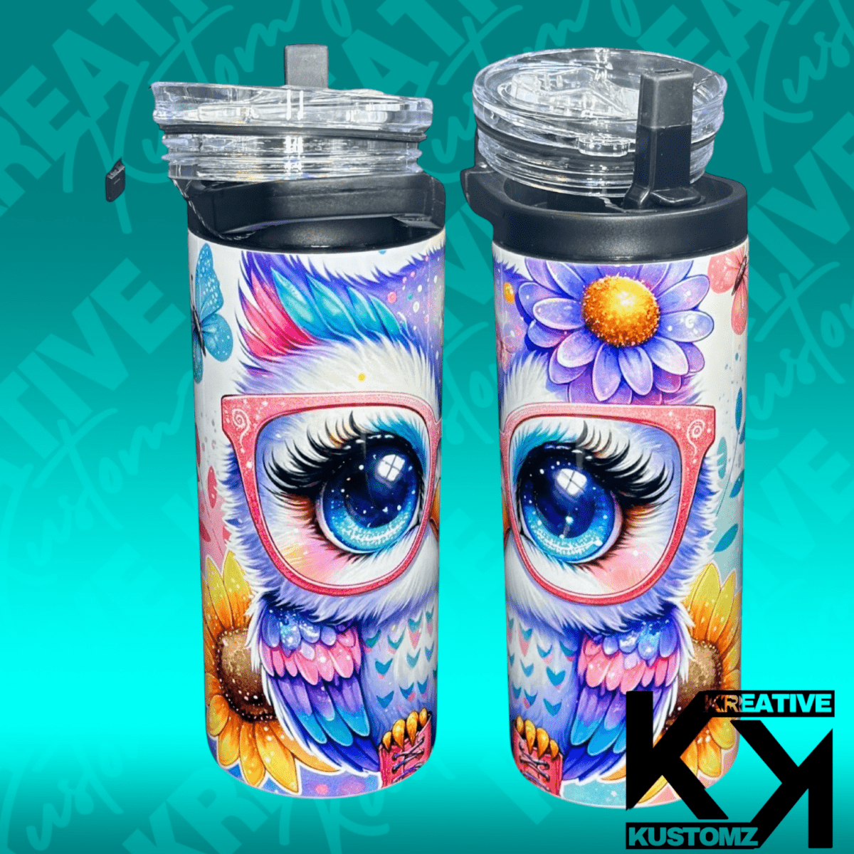Girly Owl - 15oz Duo - Kreative Kustomz