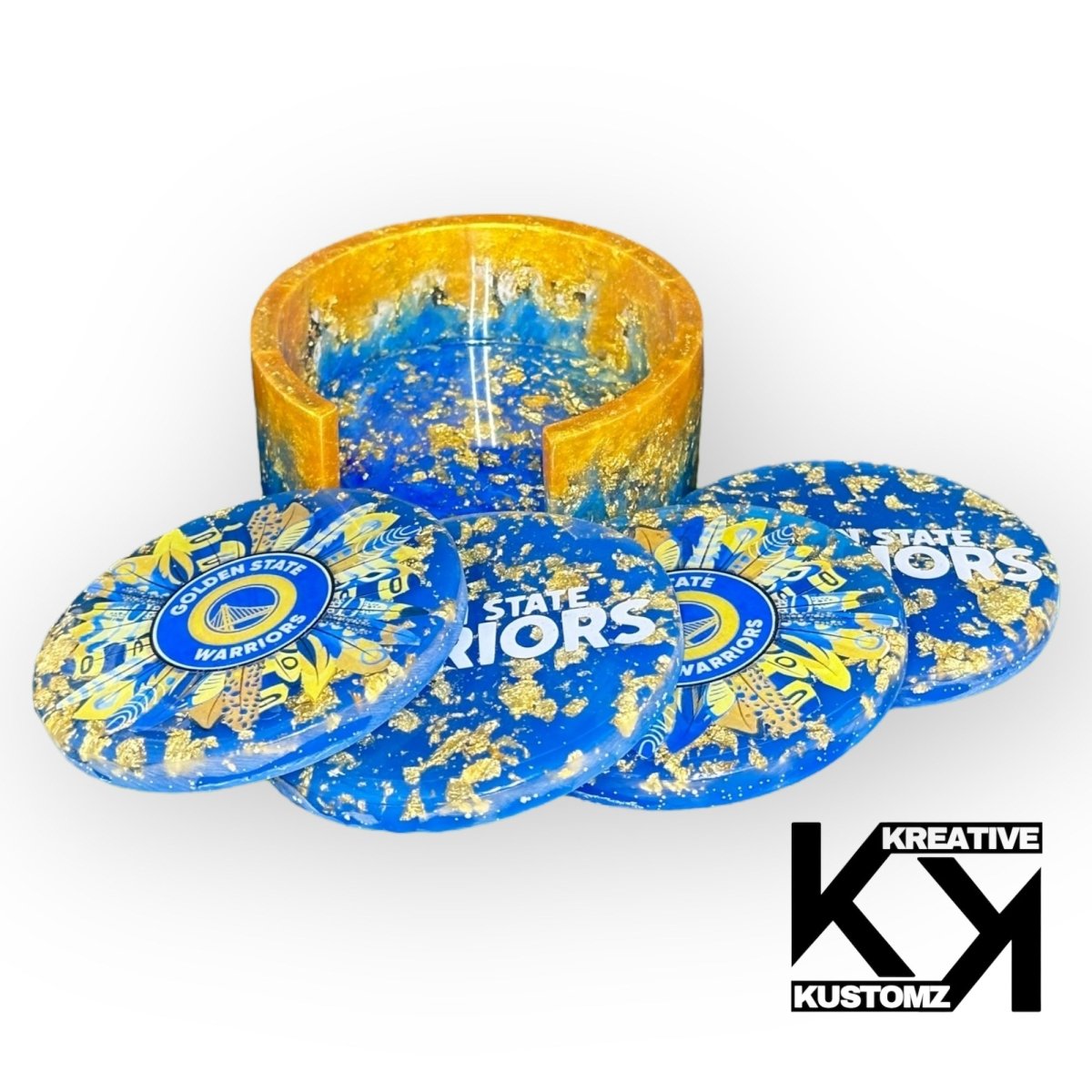 GSW Round Coaster Set - Kreative Kustomz