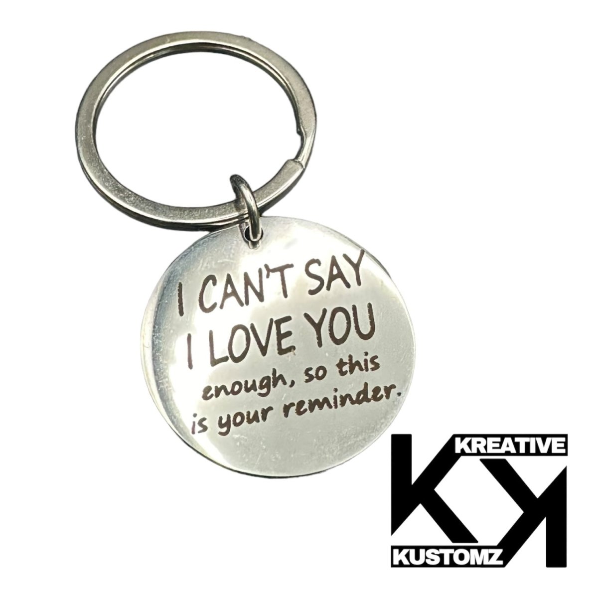 I love you Keychain - Kreative Kustomz