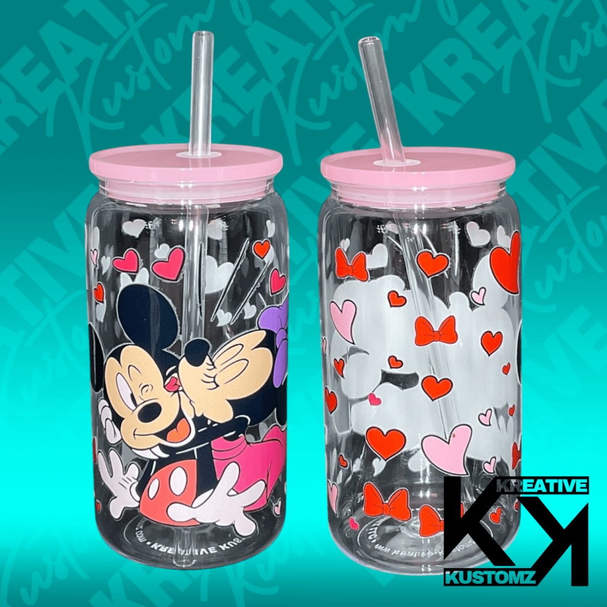 MM Mouse Love Libbey - 16oz - Kreative Kustomz