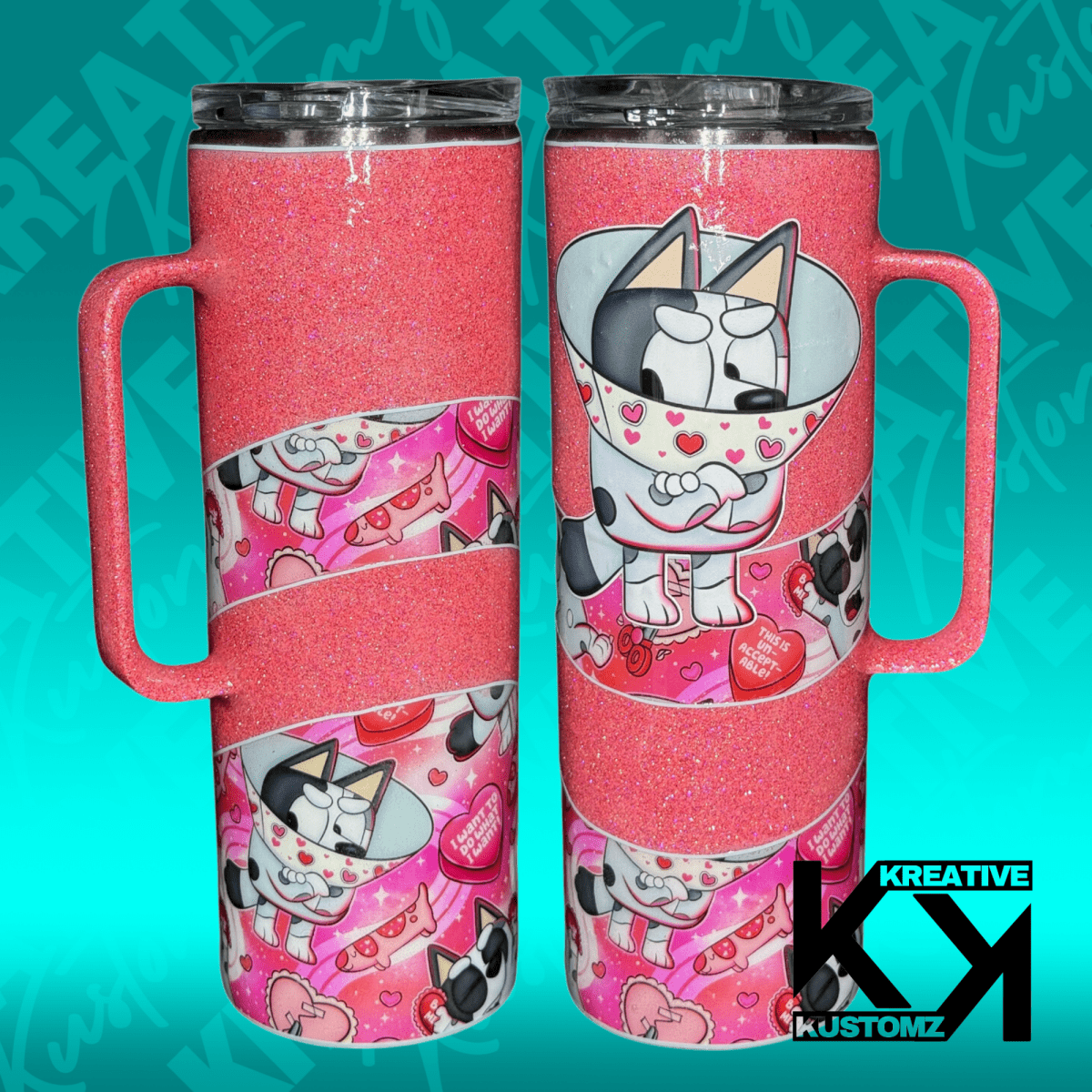 Muffin Valentine Tumbler - 20oz - Kreative Kustomz