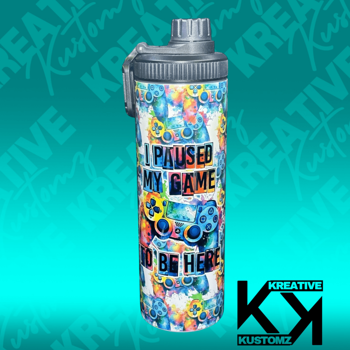 Paused My Game - 20oz Gulp Tumbler - Kreative Kustomz