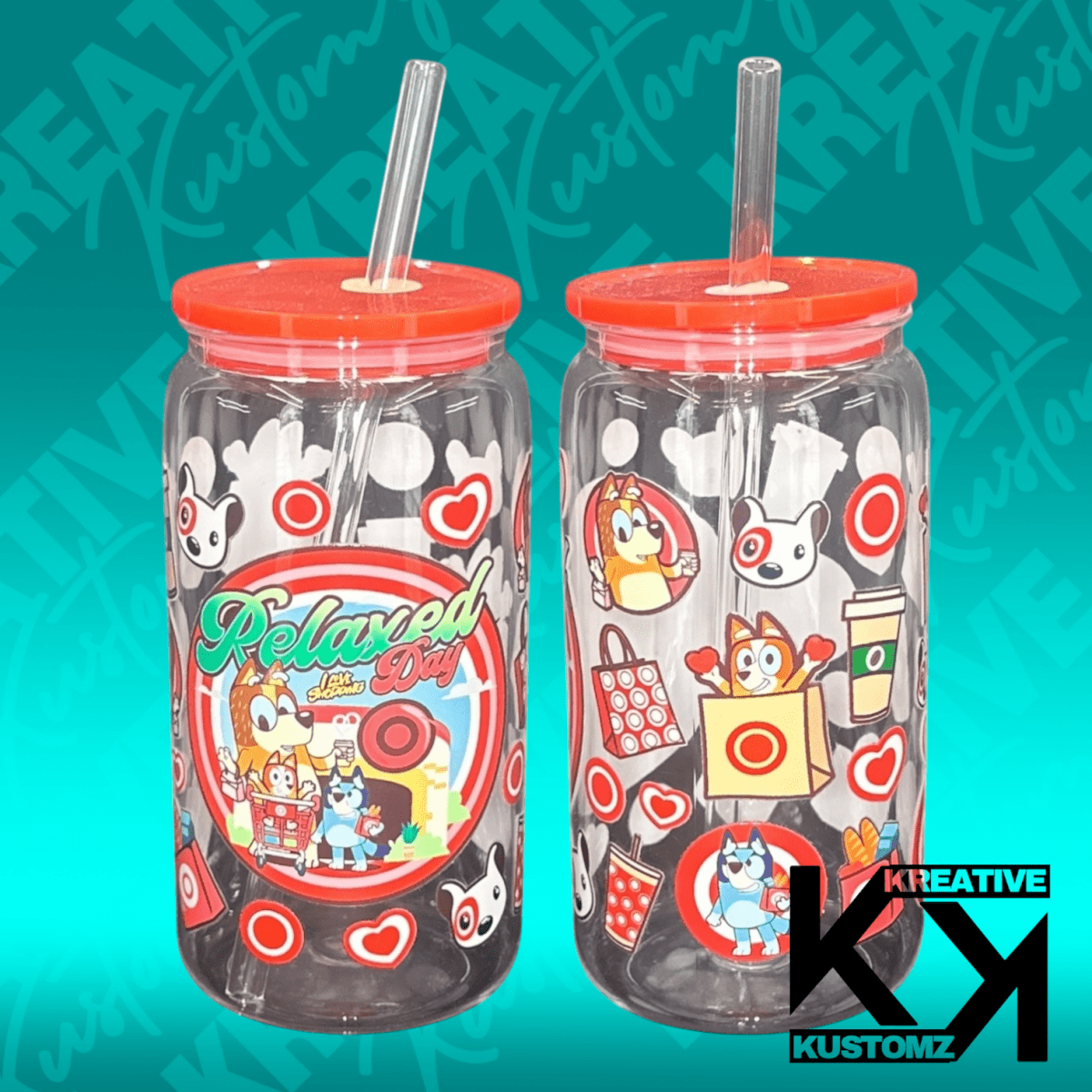 Relaxed Target Day Libbey - 16oz - Kreative Kustomz