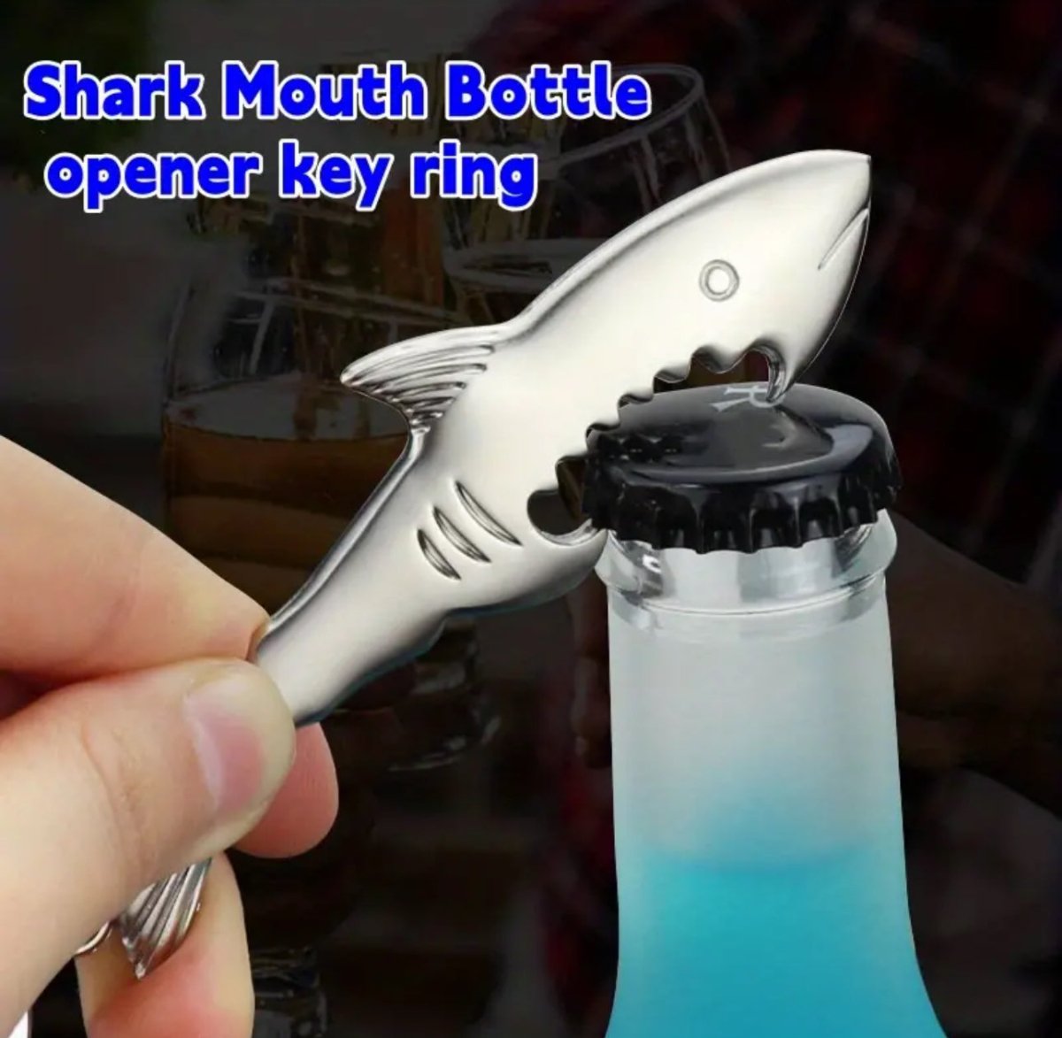 Shark Bottle Opener Keychain - Kreative Kustomz