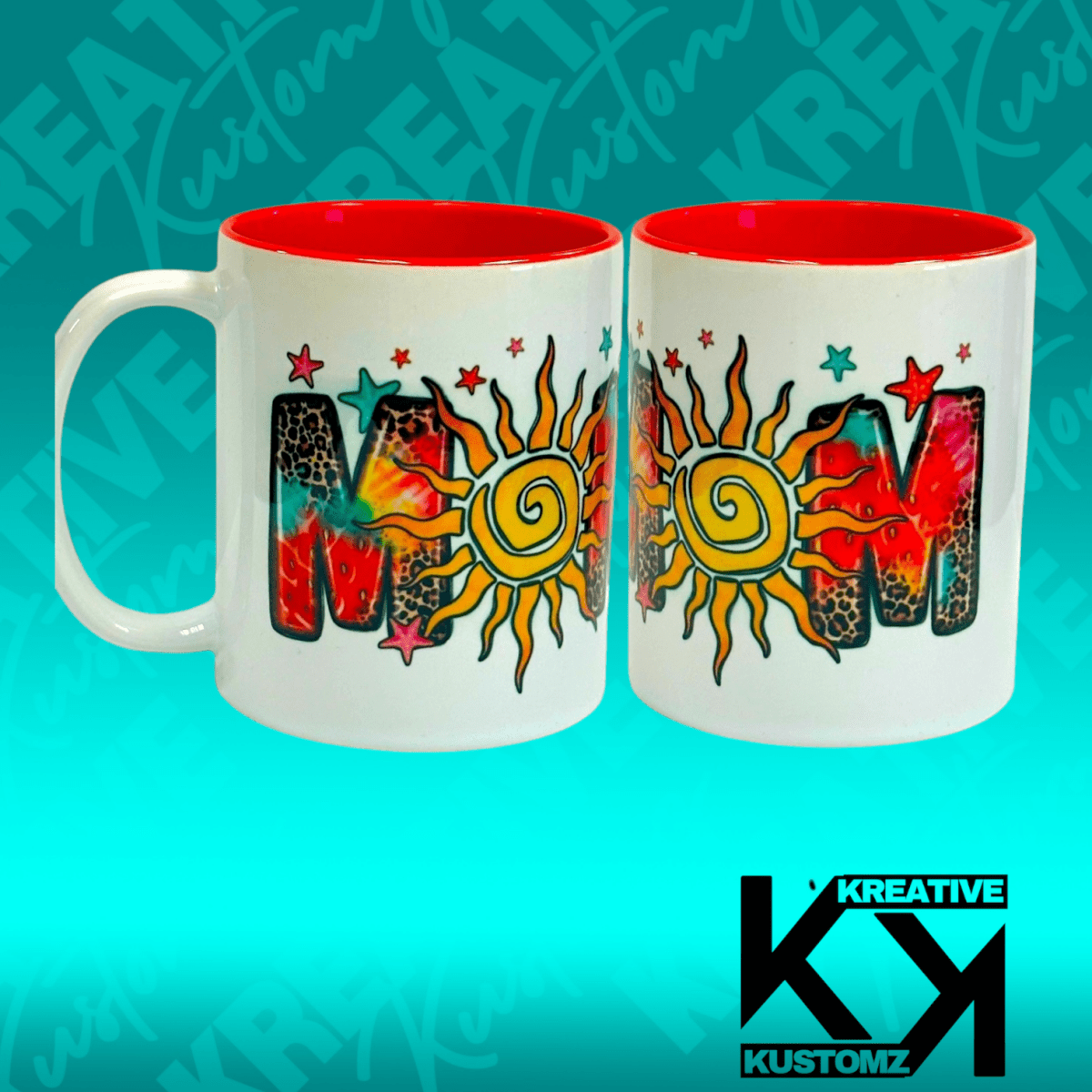 Sun Mom 11oz Mug - Red - Kreative Kustomz