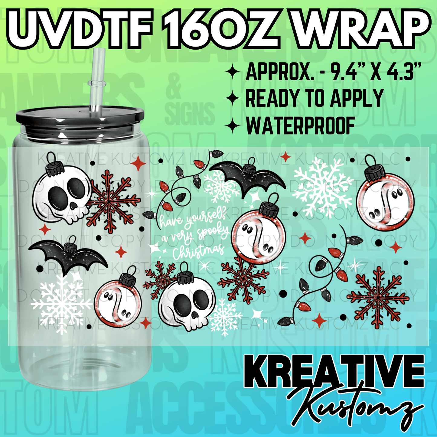 KK-1989 | UVDTF | 16oz Glass Can Libbey Wrap