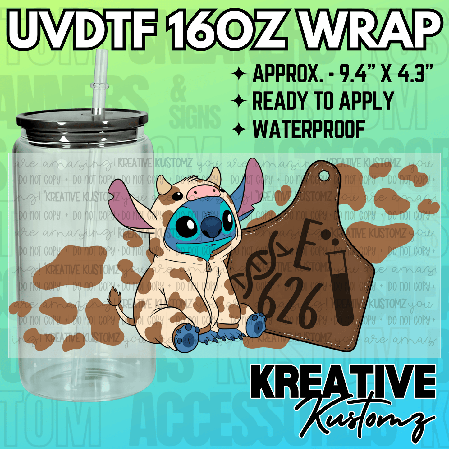 KK-2241 | UVDTF | 16oz Glass Can Libbey Wrap