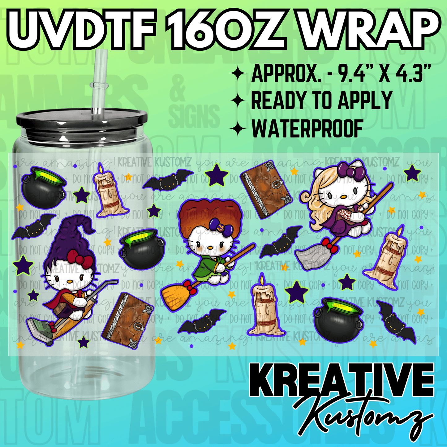 KK-2230 | UVDTF | 16oz Glass Can Libbey Wrap
