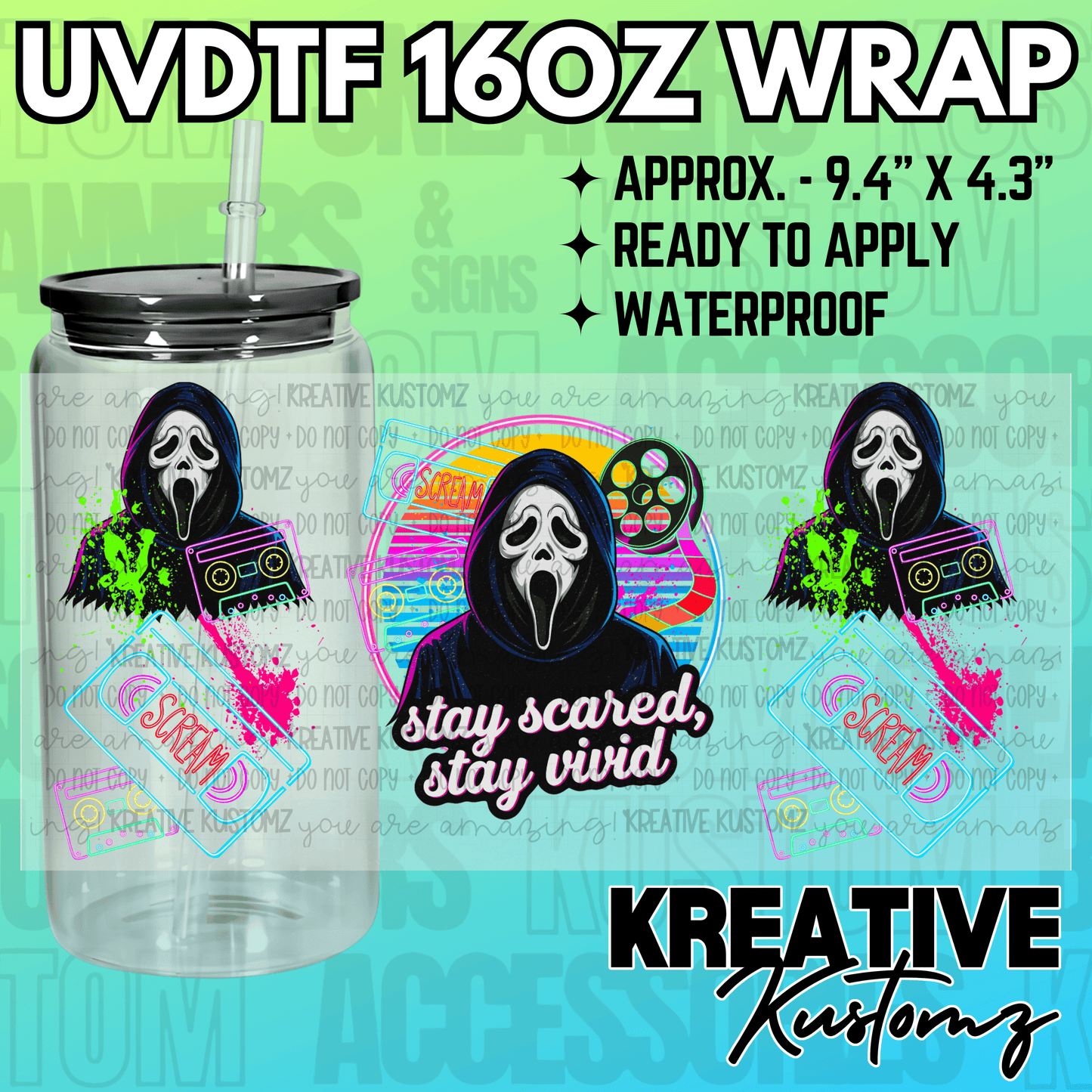 KK-2208 | UVDTF | 16oz Glass Can Libbey Wrap