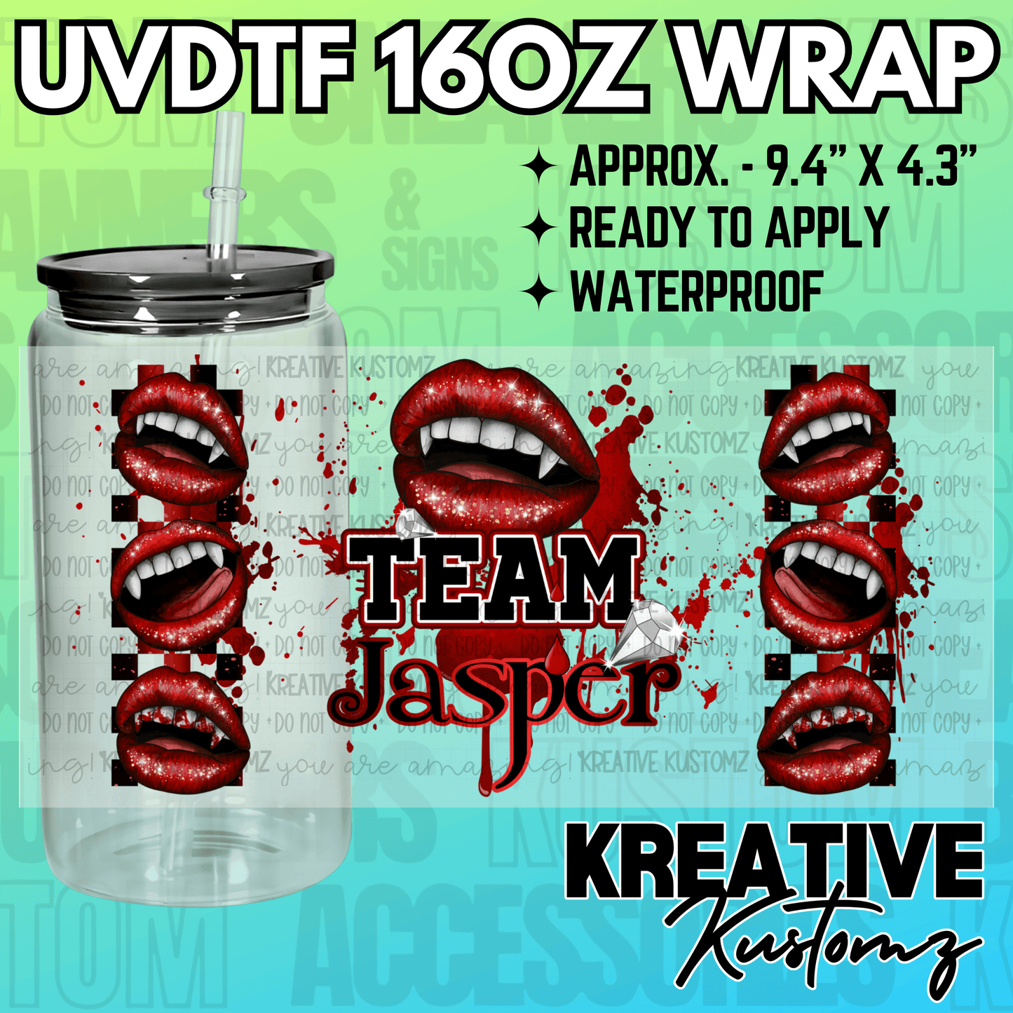 KK-2254 | UVDTF | 16oz Glass Can Libbey Wrap