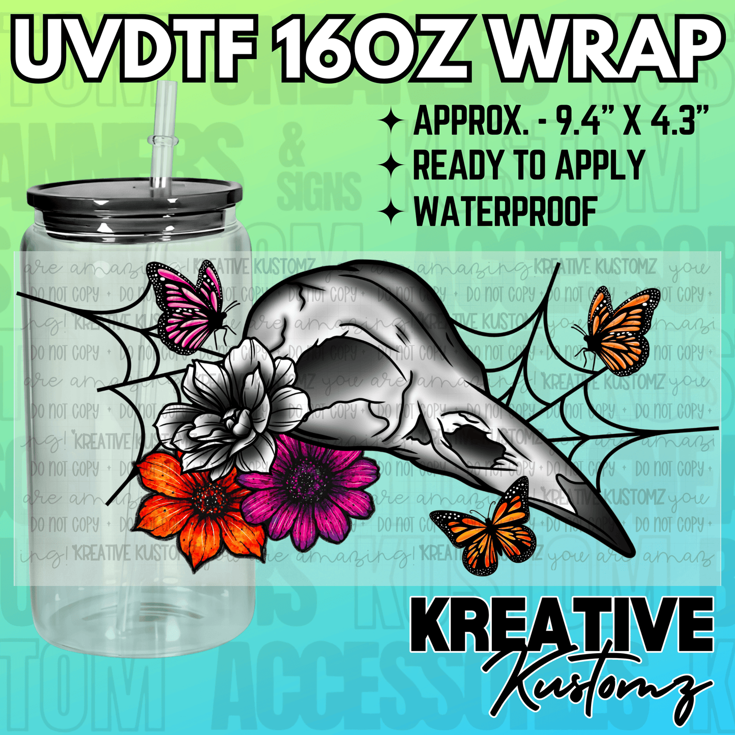 KK-2191 | UVDTF | 16oz Glass Can Libbey Wrap