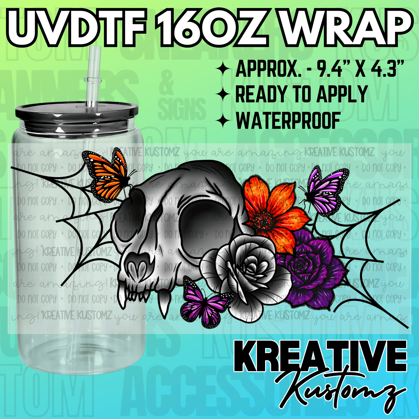KK-2190 | UVDTF | 16oz Glass Can Libbey Wrap