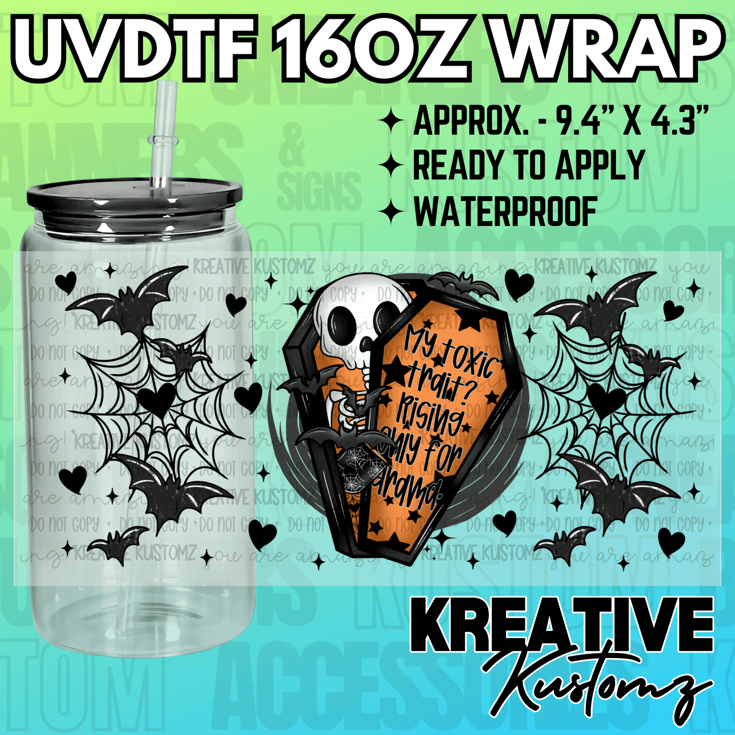 KK-2177 | UVDTF | 16oz Glass Can Libbey Wrap