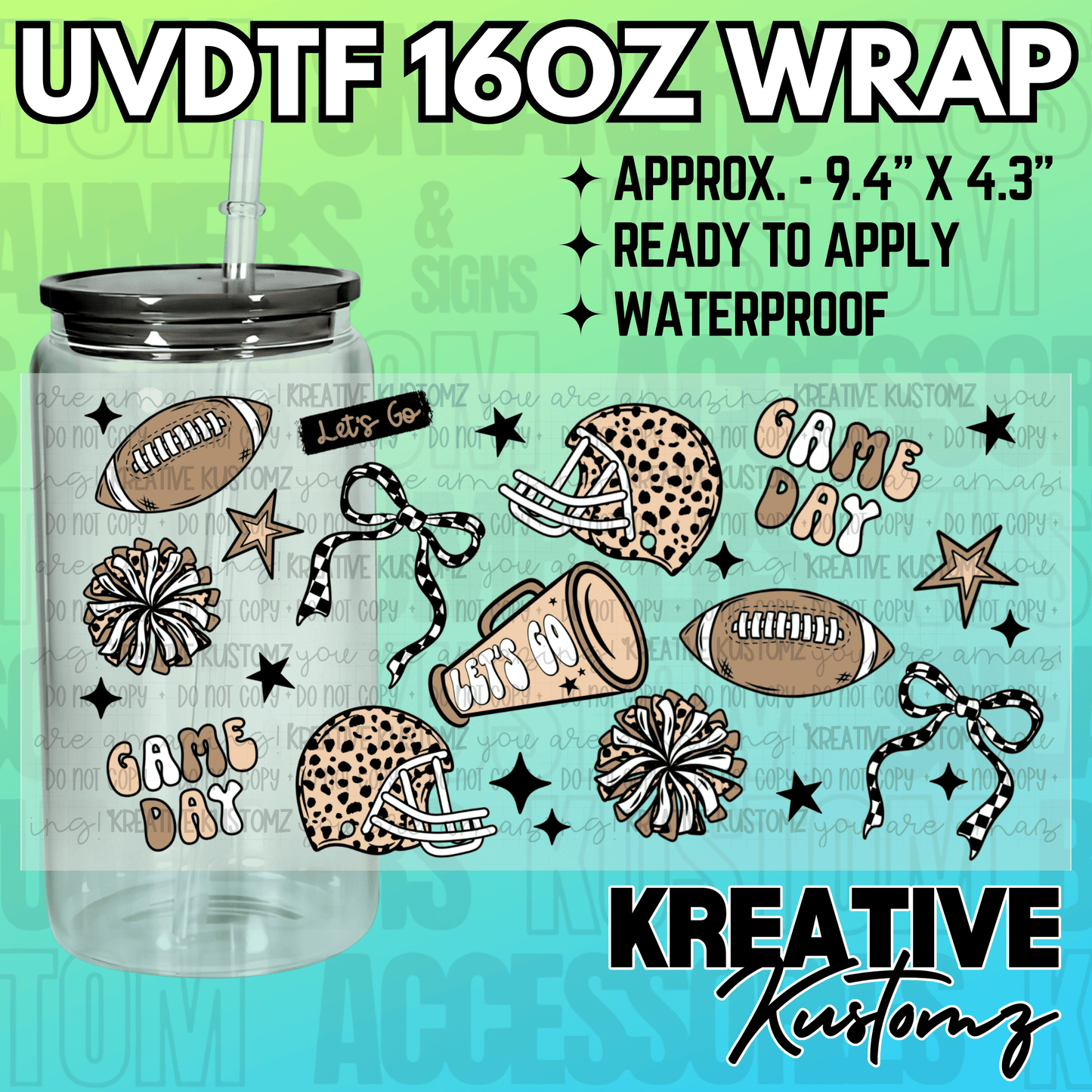 KK-2170 | UVDTF | 16oz Glass Can Libbey Wrap