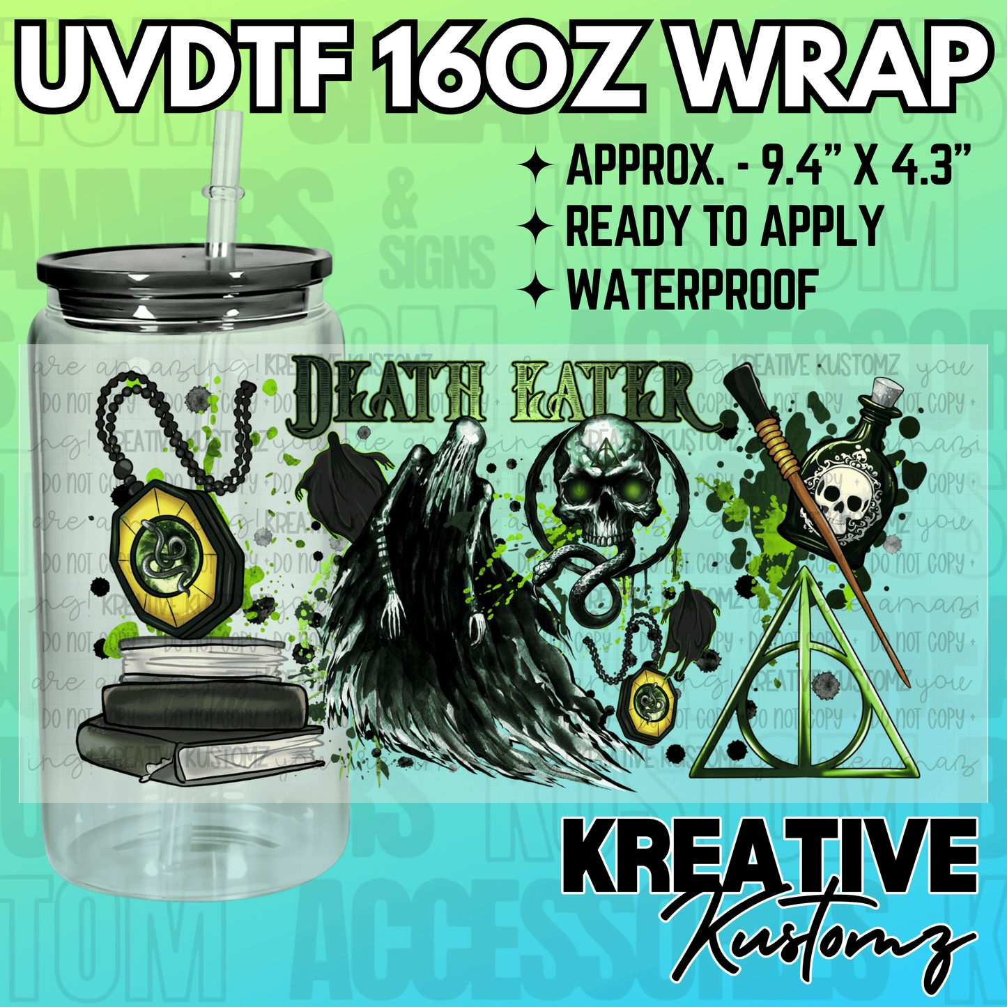 KK-2160 | UVDTF | 16oz Glass Can Libbey Wrap
