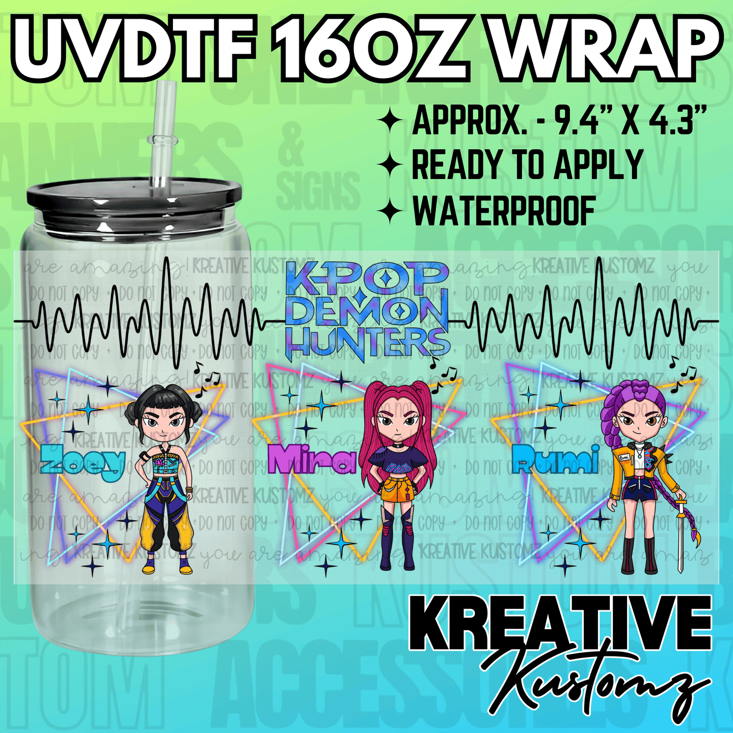 KK-2149 | UVDTF | 16oz Glass Can Libbey Wrap