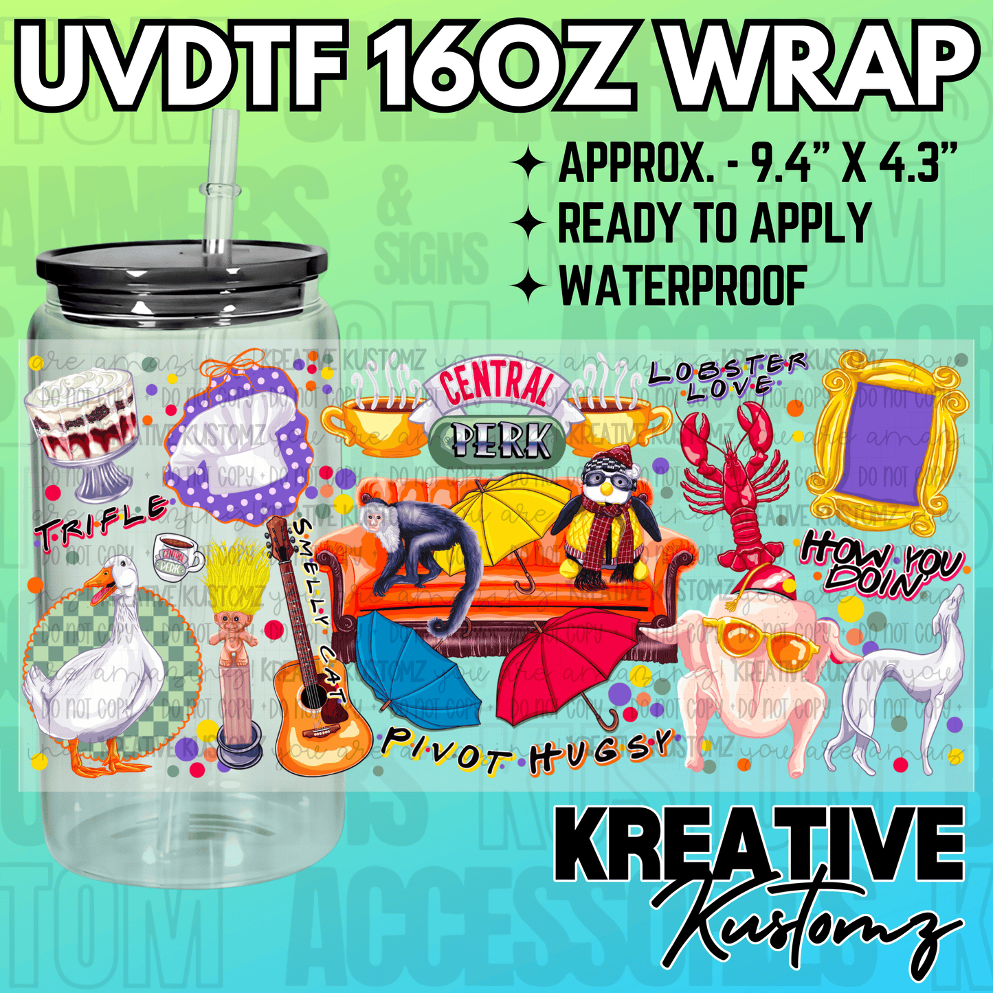 KK-2144 | UVDTF | 16oz Glass Can Libbey Wrap