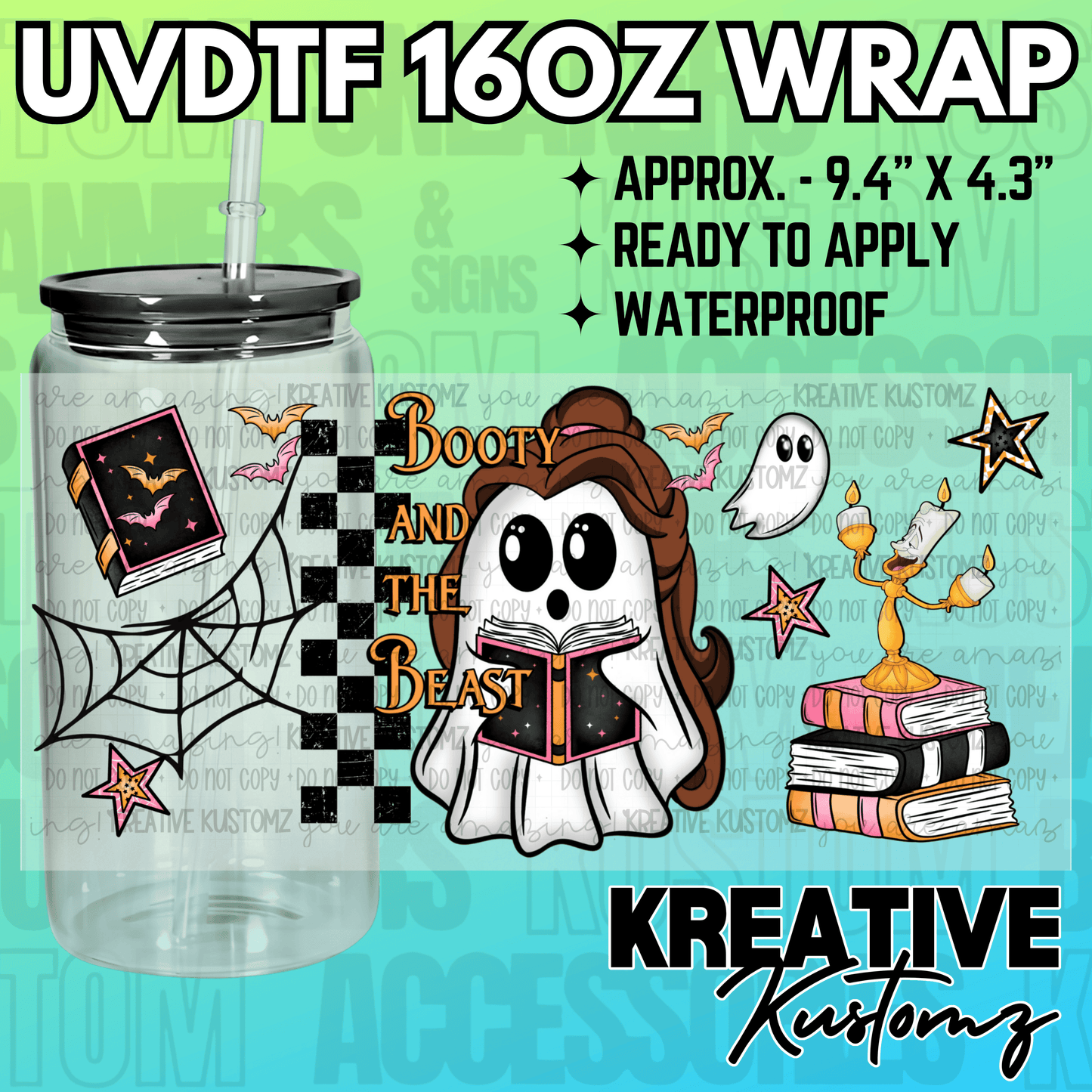 KK-2087 | UVDTF | 16oz Glass Can Libbey Wrap