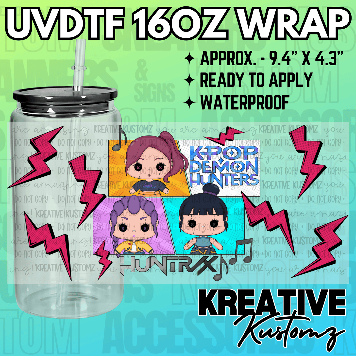 KK-2084 | UVDTF | 16oz Glass Can Libbey Wrap