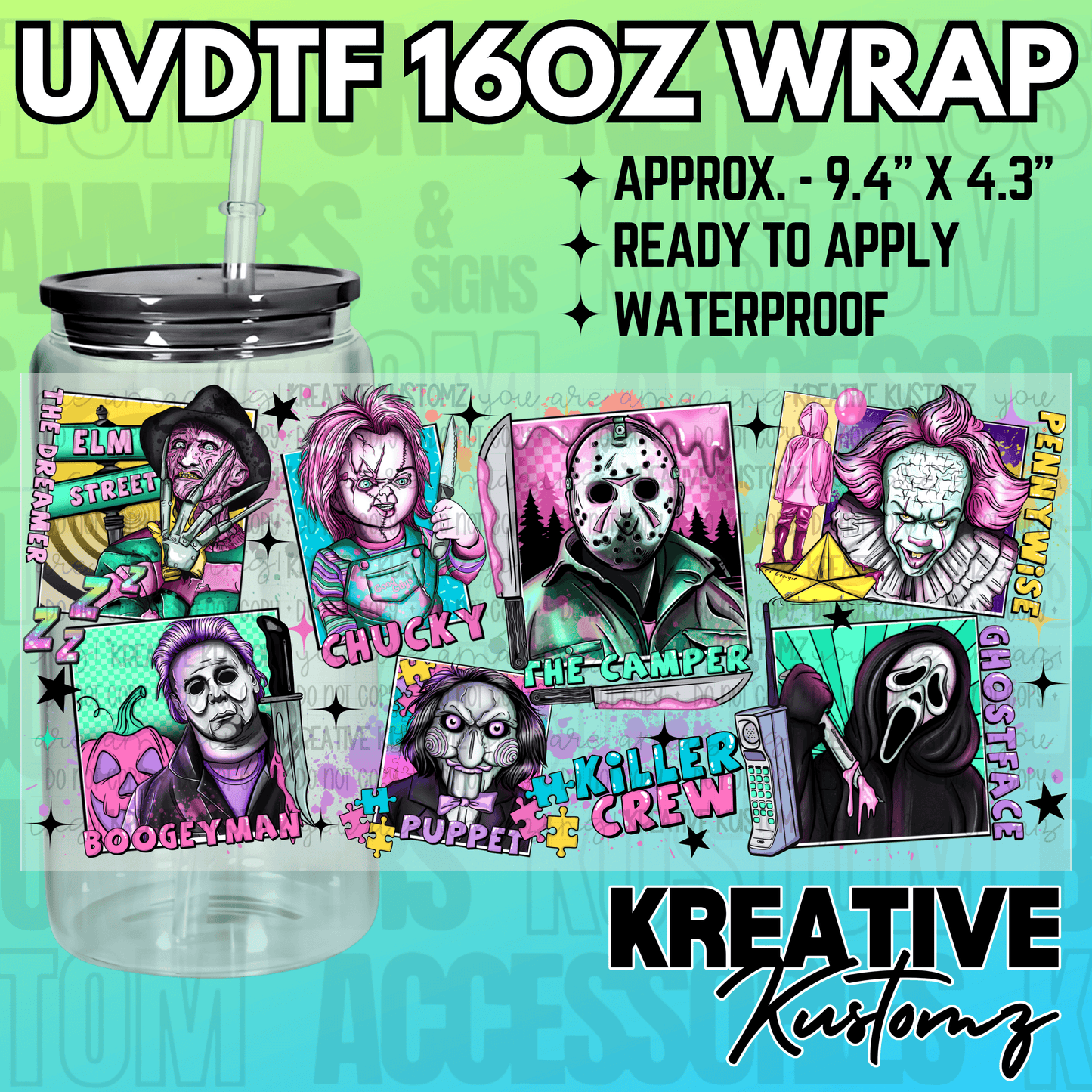 KK-2486 | UVDTF | 16oz Glass Can Libbey Wrap