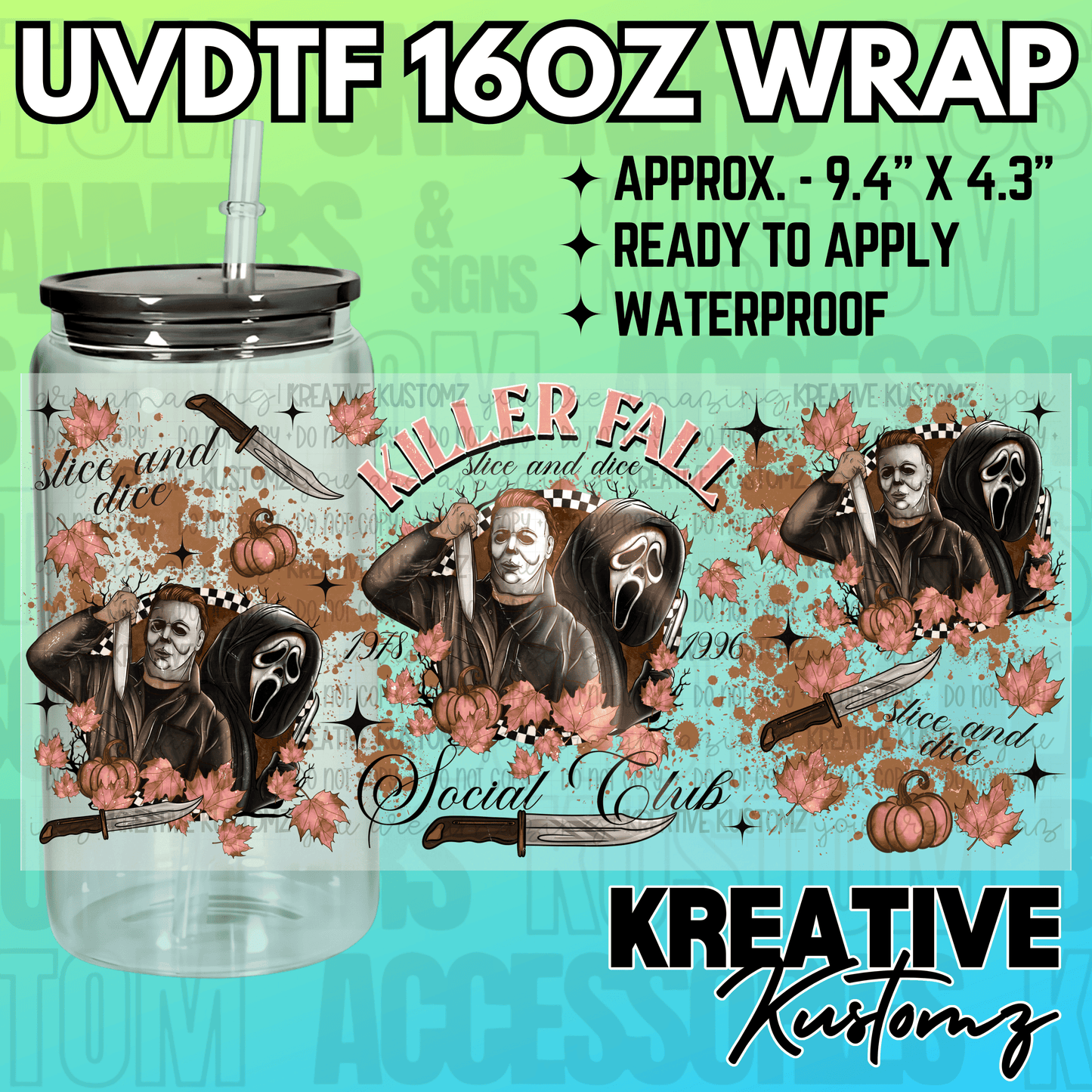 KK-2485 | UVDTF | 16oz Glass Can Libbey Wrap