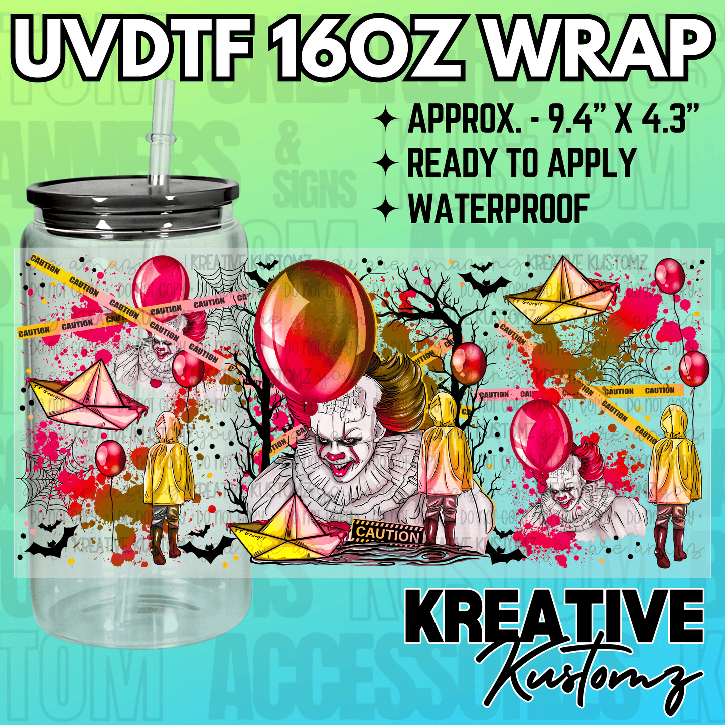 KK-2484 | UVDTF | 16oz Glass Can Libbey Wrap