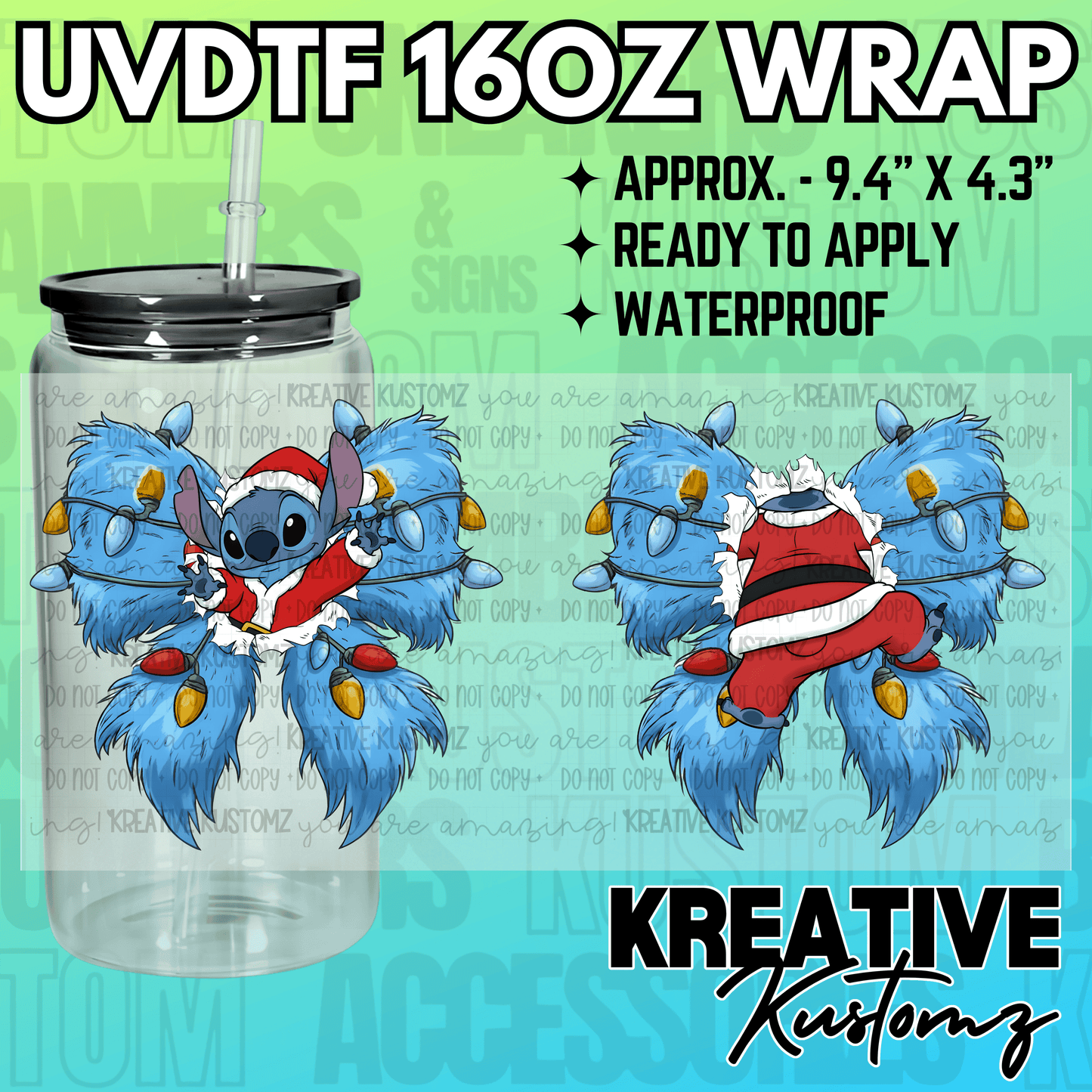 KK-2462 | UVDTF | 16oz Glass Can Libbey Wrap