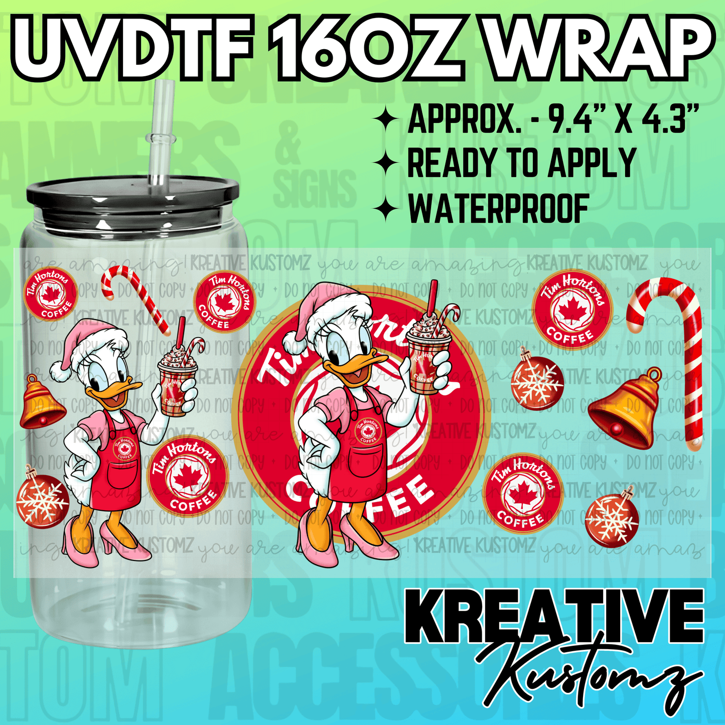 KK-2426 | UVDTF | 16oz Glass Can Libbey Wrap
