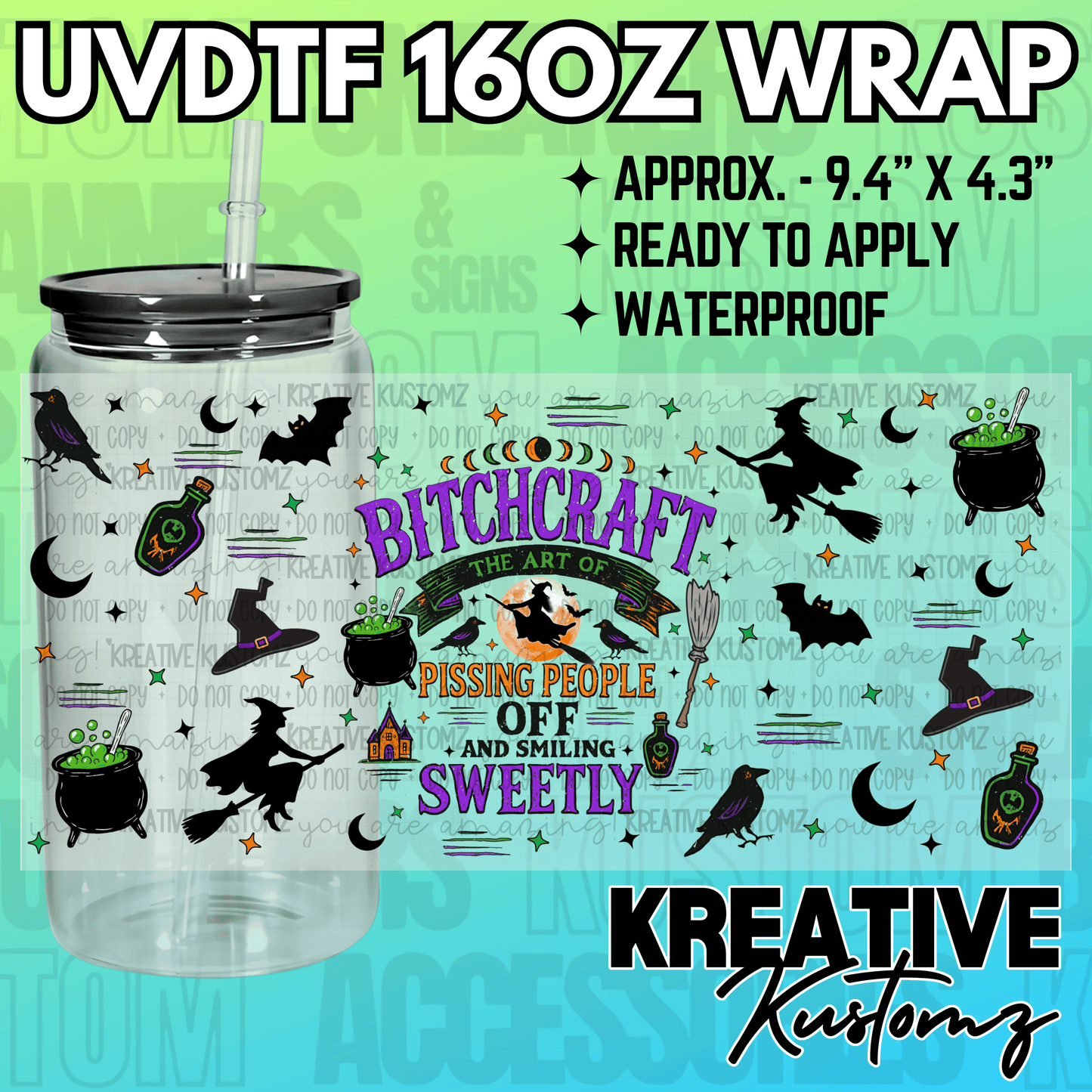 KK-2407 | UVDTF | 16oz Glass Can Libbey Wrap