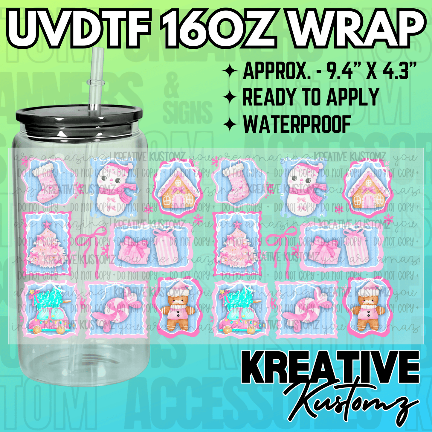 KK-2404 | UVDTF | 16oz Glass Can Libbey Wrap
