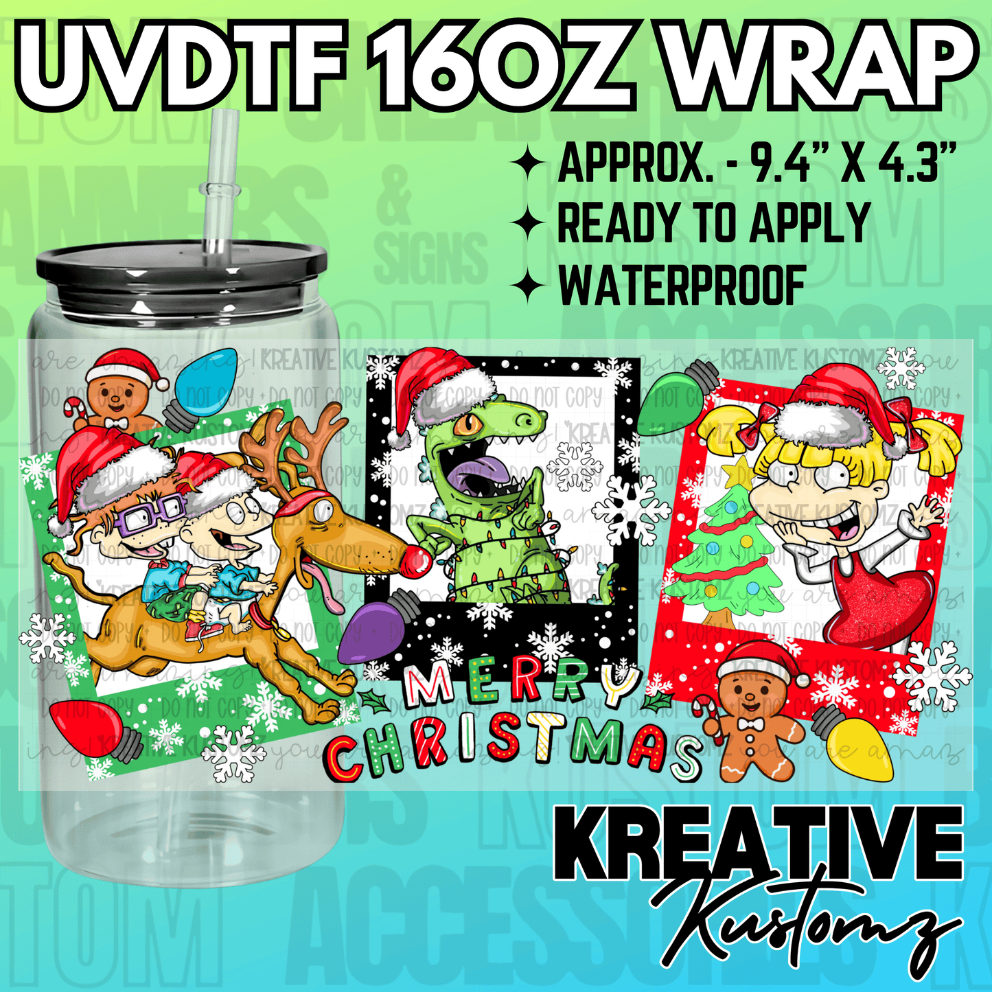 KK-2393 | UVDTF | 16oz Glass Can Libbey Wrap