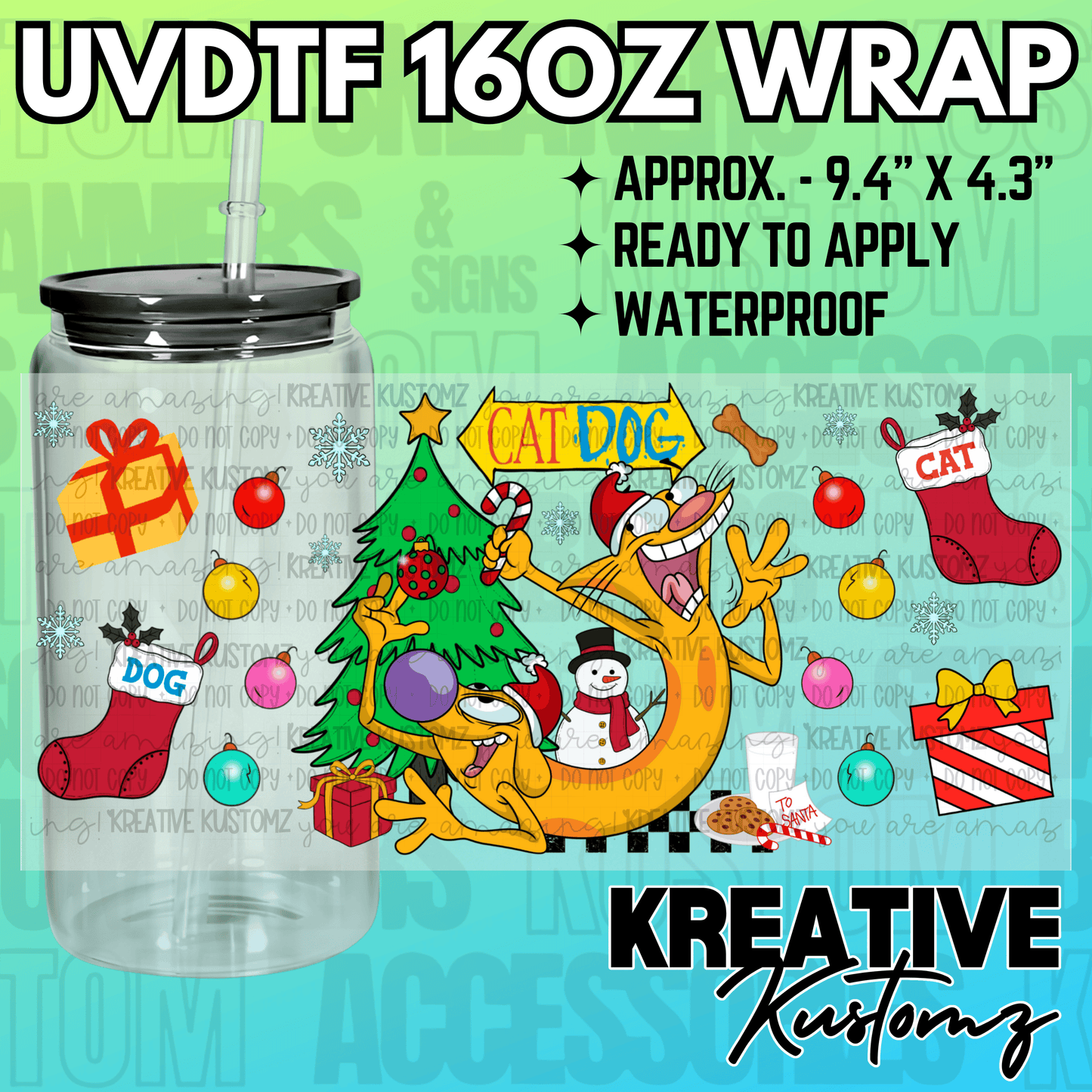 KK-2388 | UVDTF | 16oz Glass Can Libbey Wrap